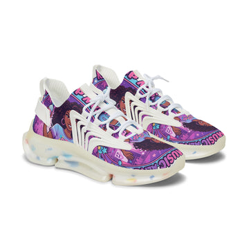 Women’s Mesh Sneakers —" Keep  Pop Music  Alive "Retro Pop Music Graphic Athletic Shoes