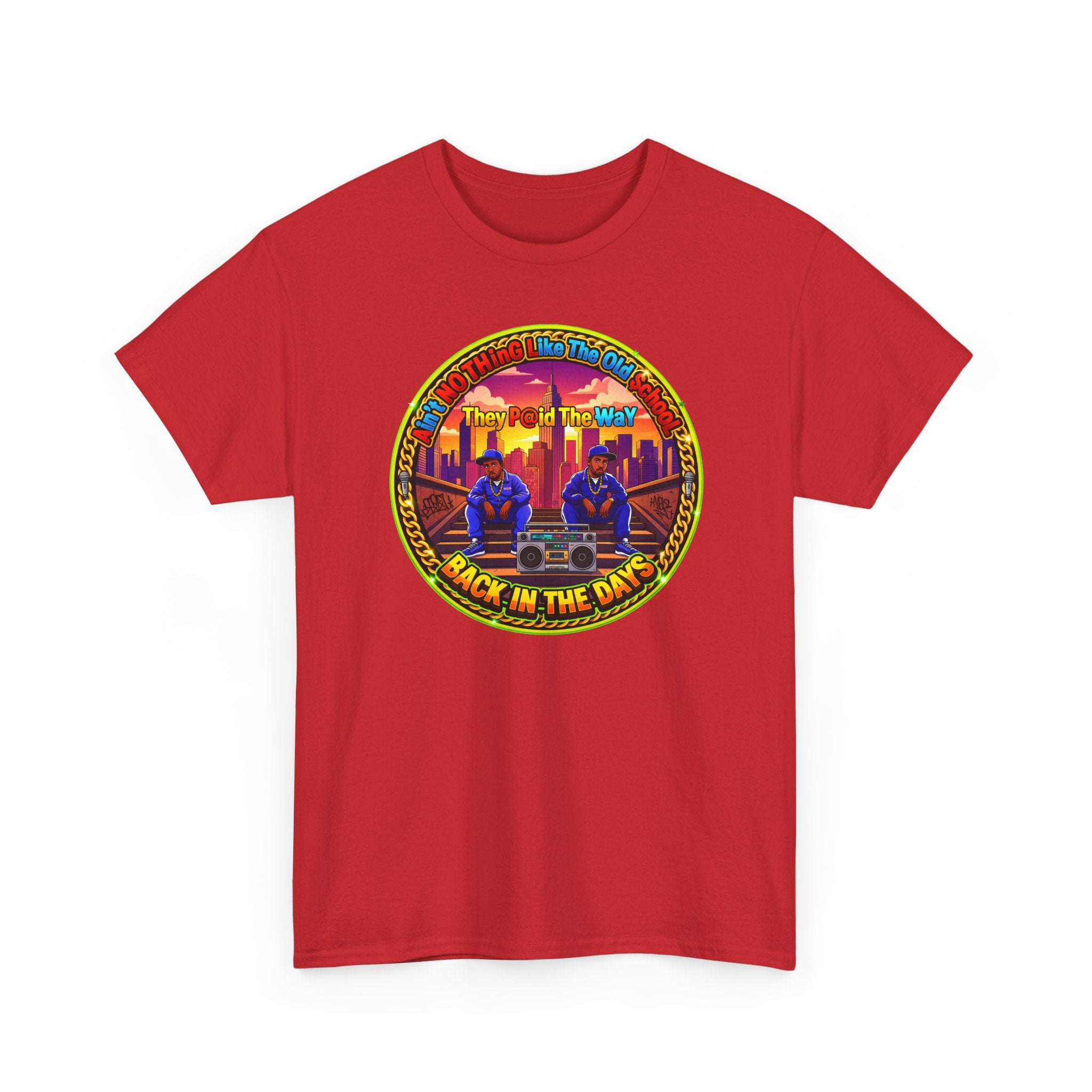 T-Shirt — Retro Sunset 'Aint No Thing Like The Old School' Graphic Tee