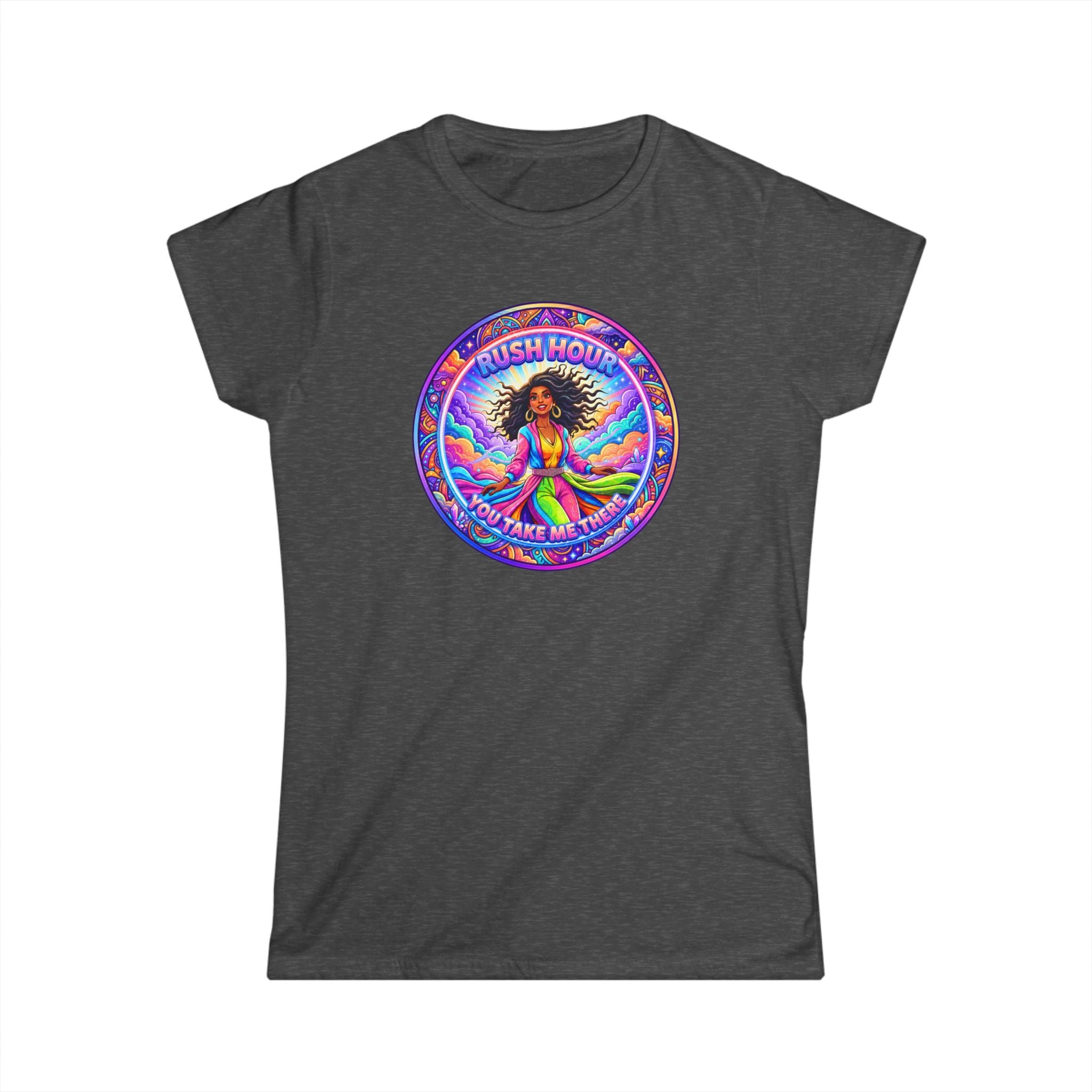 Women's Tee — 'Rush Hour' Retro Graphic Shirt