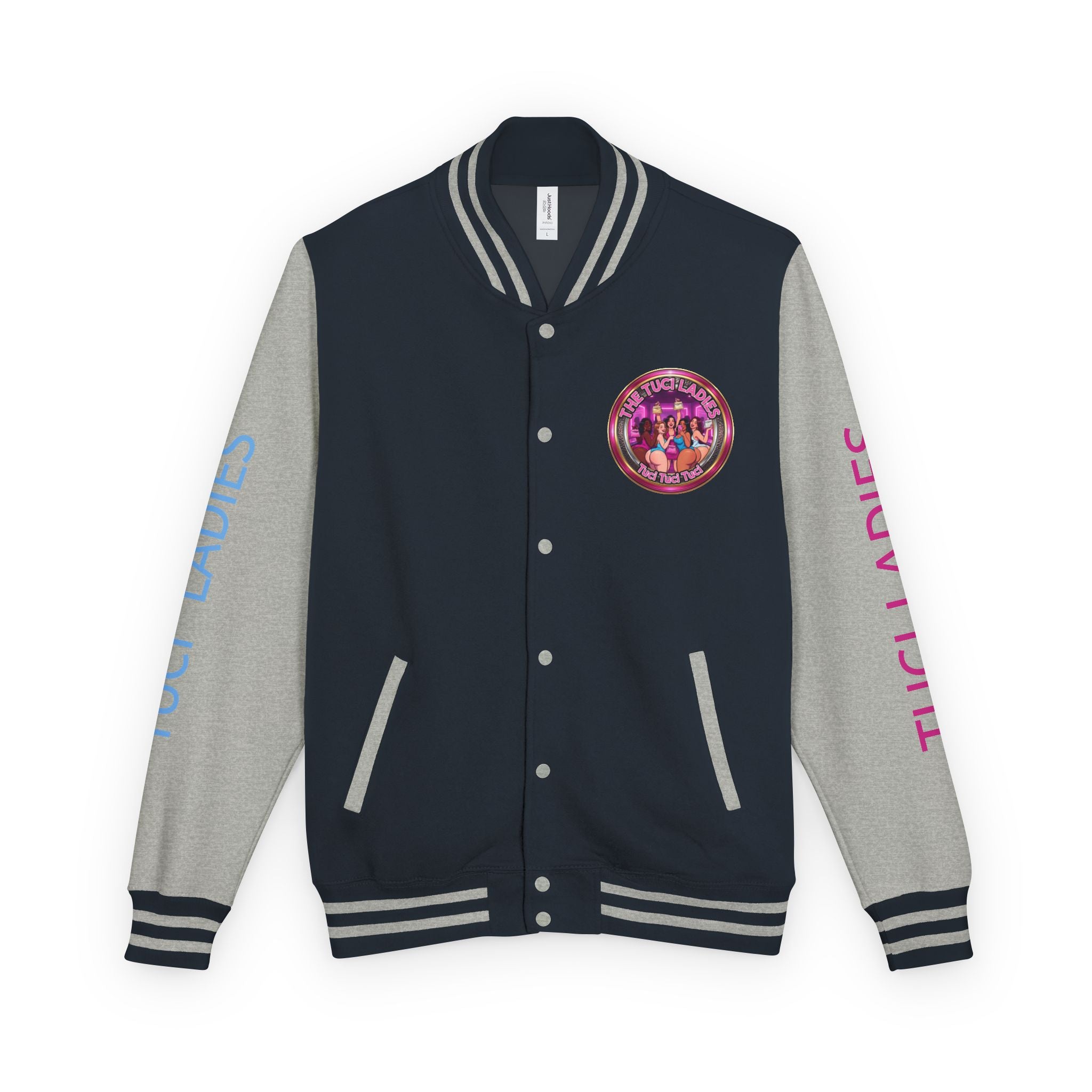 Letterman Jacket — The Tuci Tuci Tuci Ladies Graphic Varsity Jacket
