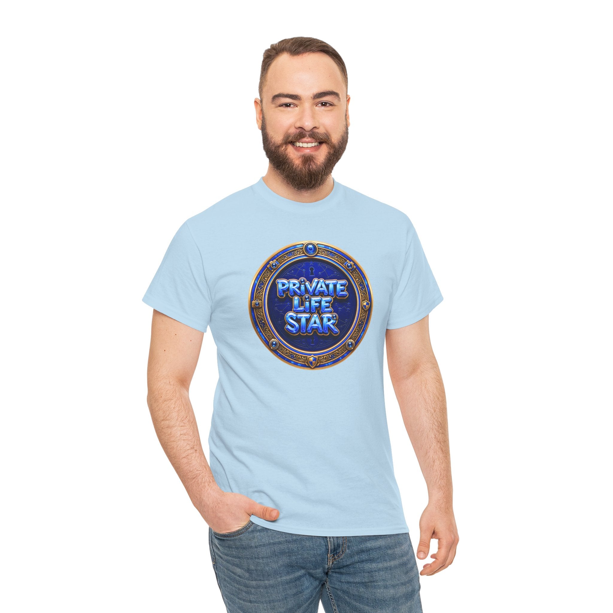 "Private Life Star" T-Shirt — Retro Badge Graphic Tee