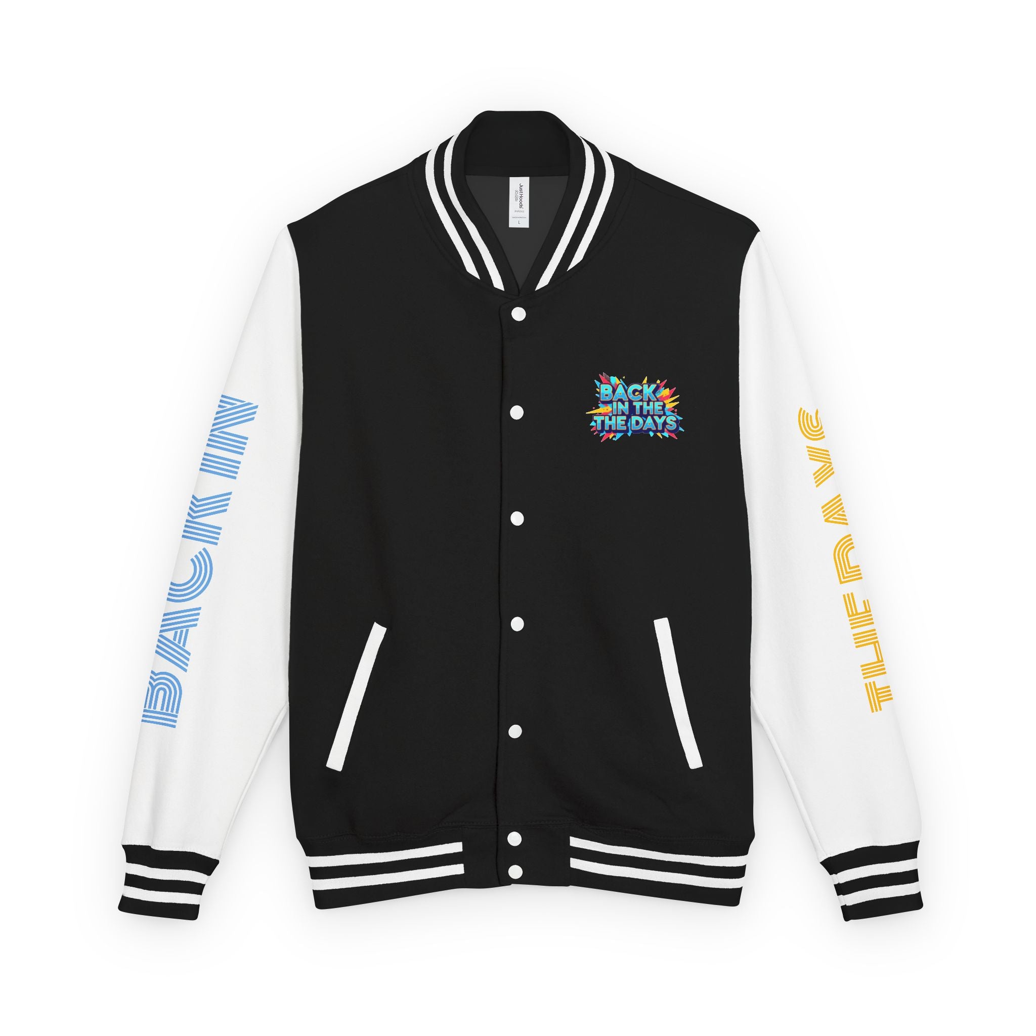 Letterman Jacket — "Back in the Days" Retro Graphic Bomber