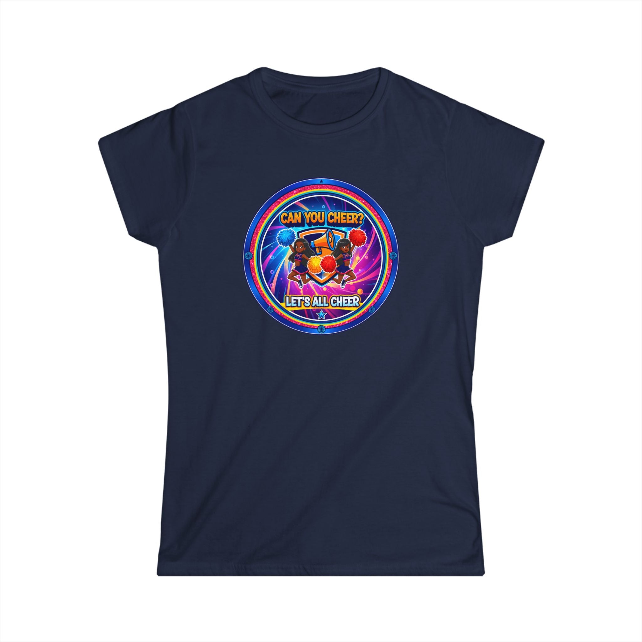 Can You Cheer? Let's All Cheer " Women's Tee — RetroCheers Graphic