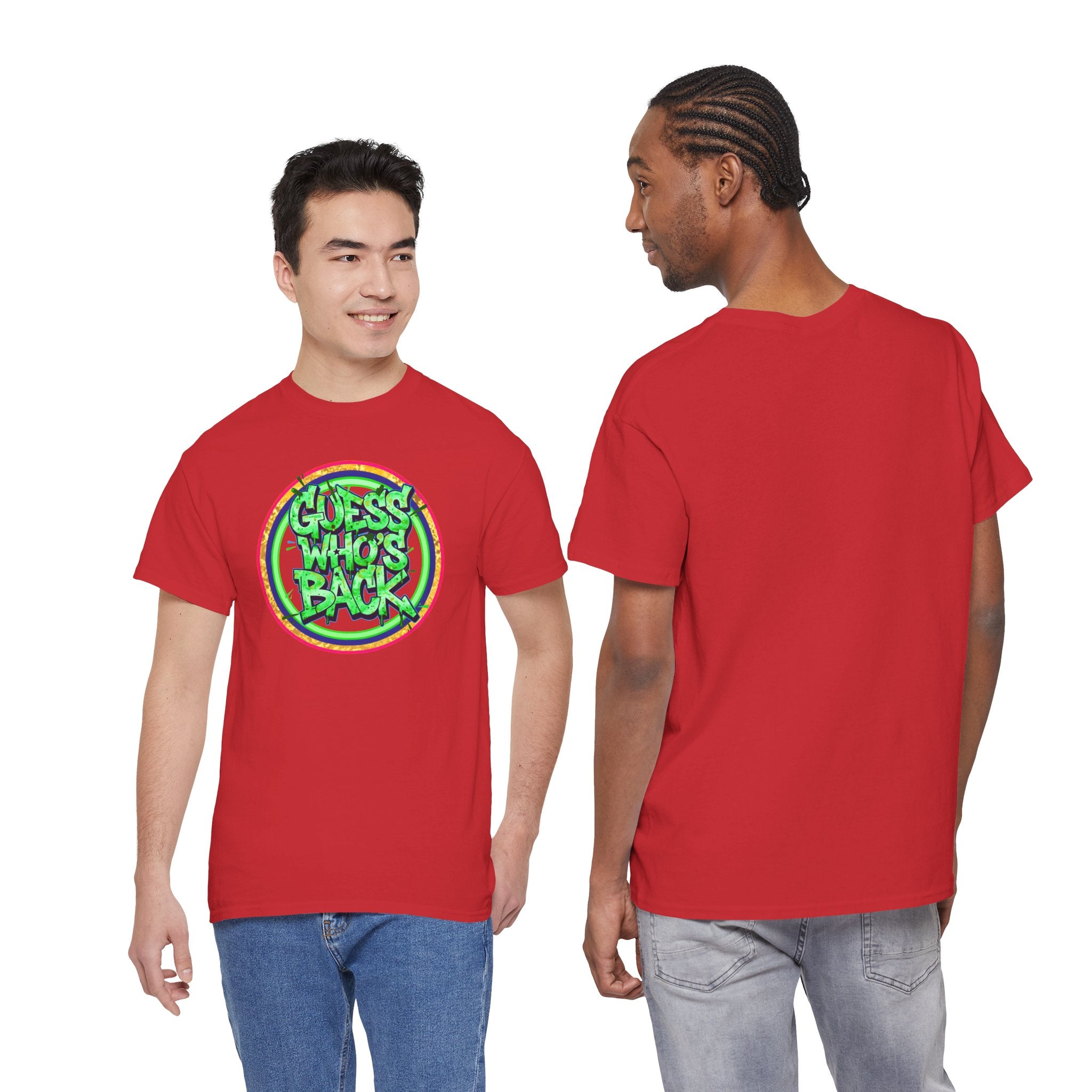T-Shirt — "Guess Who's Back" Retro Graffiti Tee