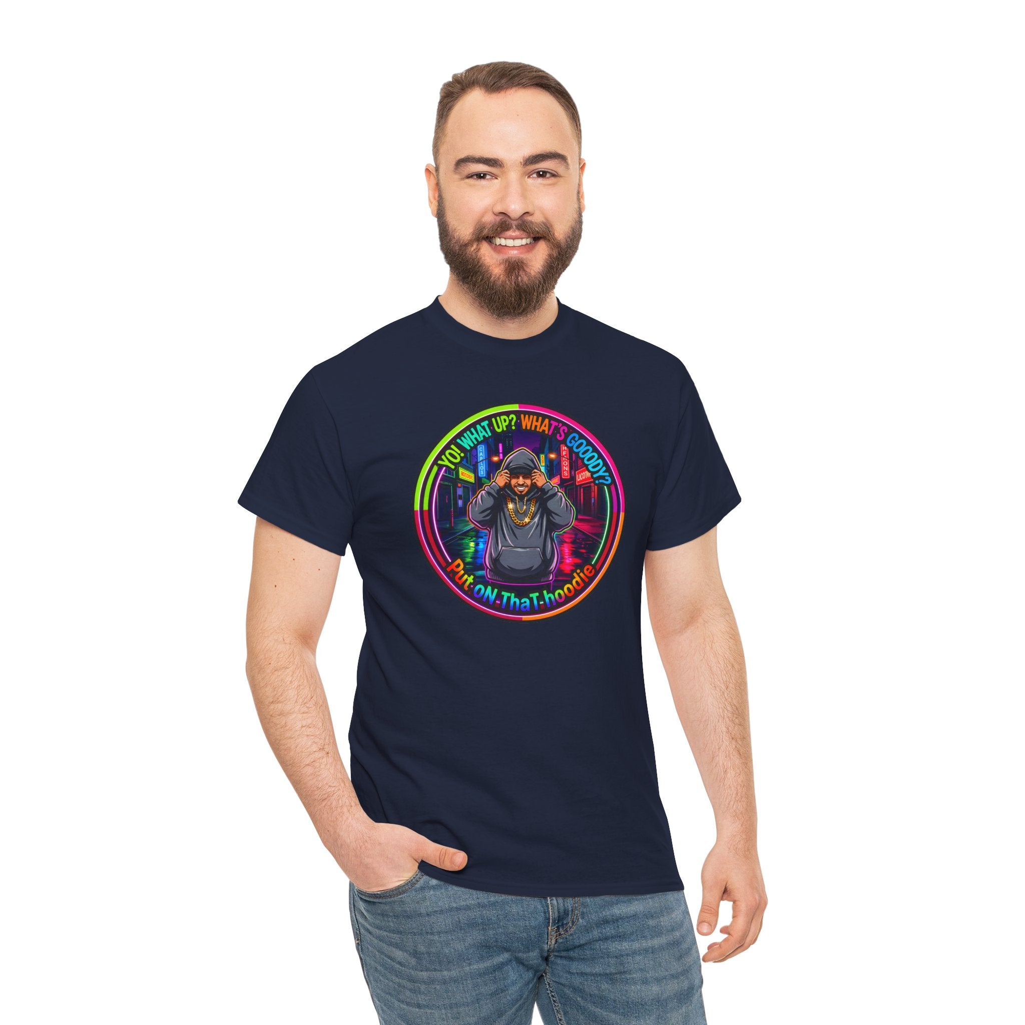 Men's T-Shirt Graphic- "Yo! What's up?  What's Goooody?"
