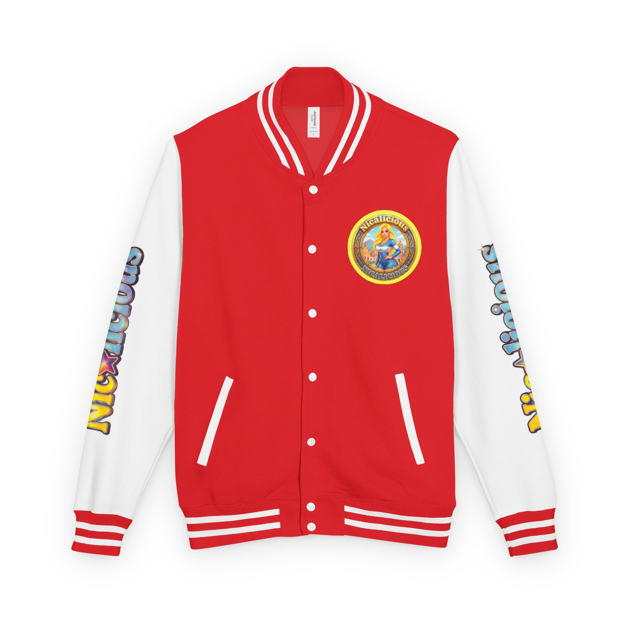 "Nicalicious" Varsity Jacket — Retro Pinup Letterman Jacket