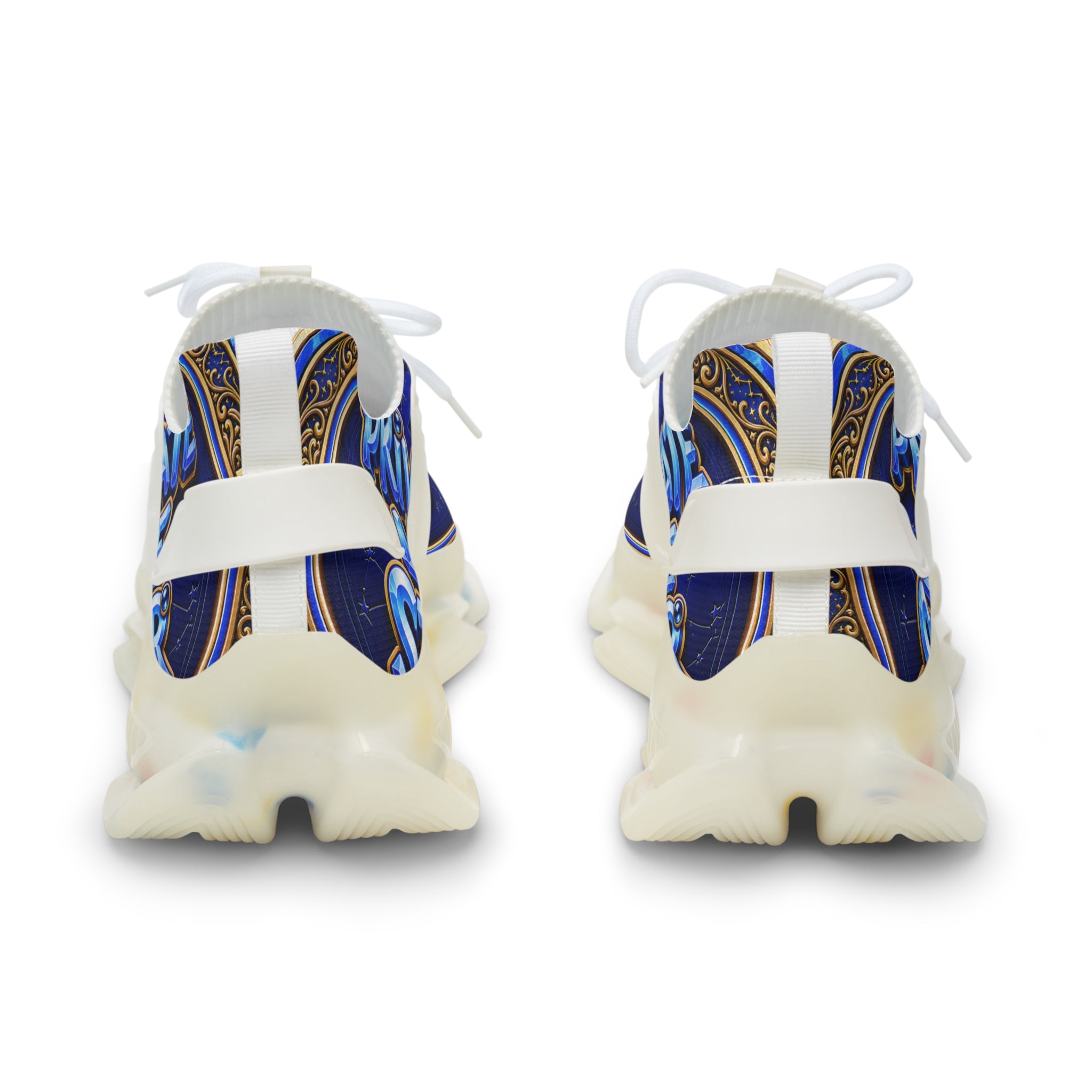 Mesh Sneakers — 'Private Life Style "Bold Blue Graphic Athletic Shoes
