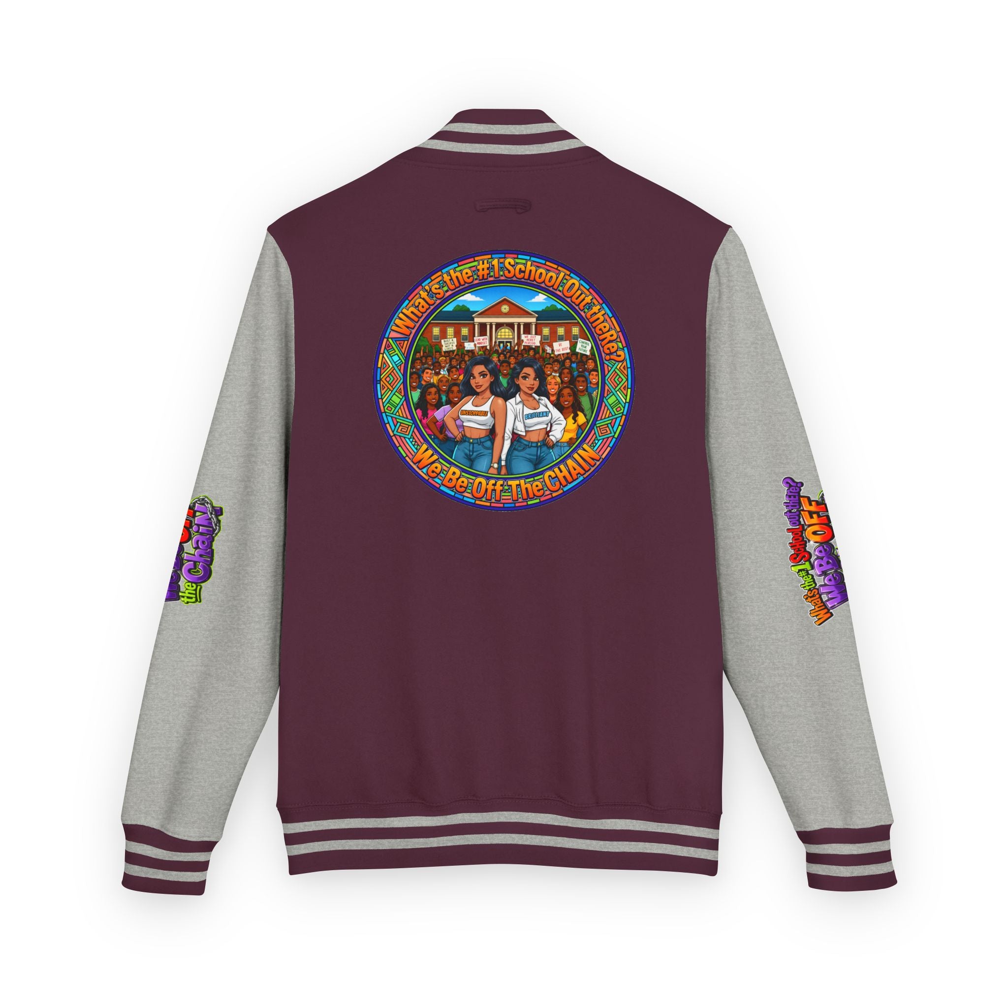 Letterman Jacket — Retro High School Crew Design (We’ll Be Off the Chain)