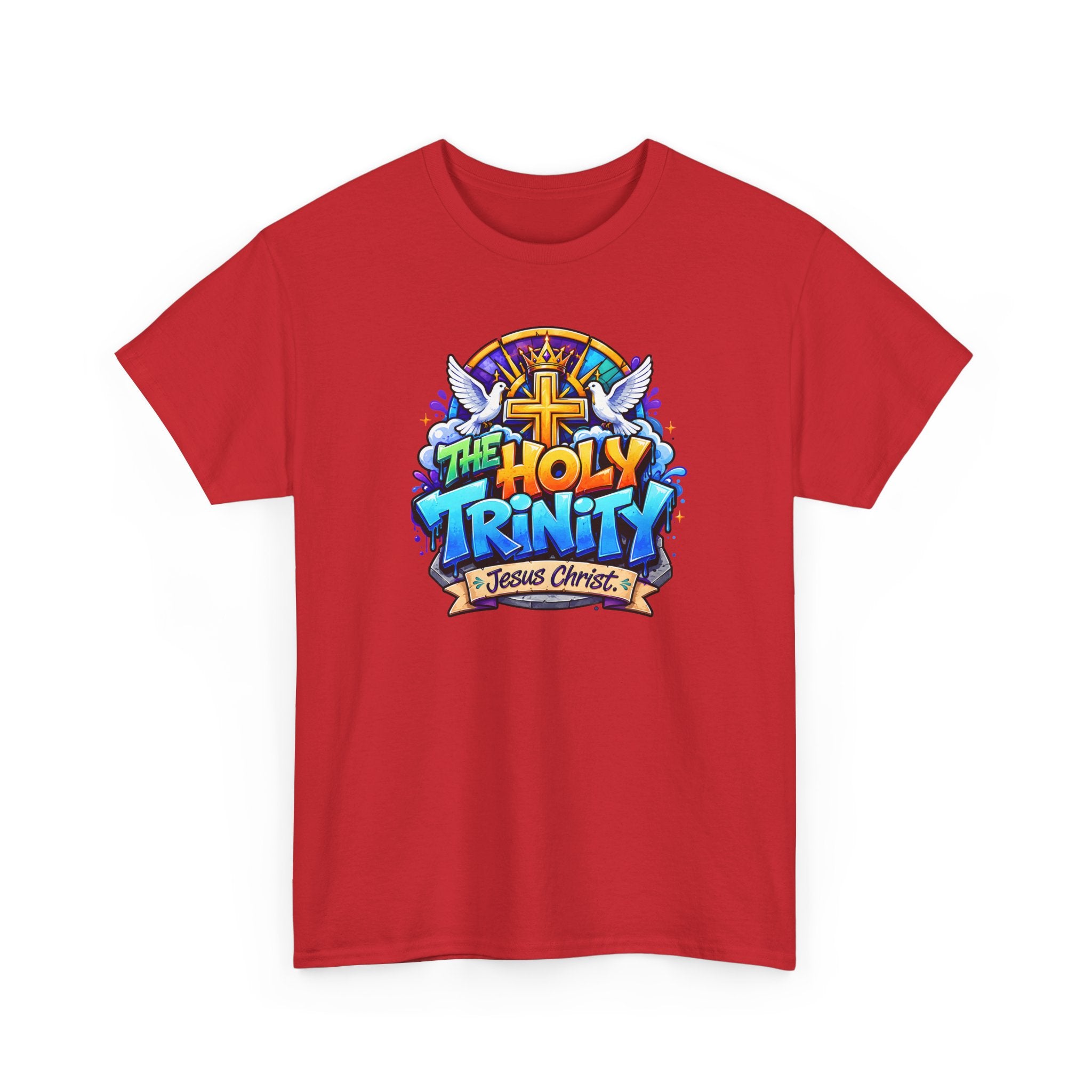 Christian Tee - "The Holy Trinity" Church Youth Graphic T-Shirt
