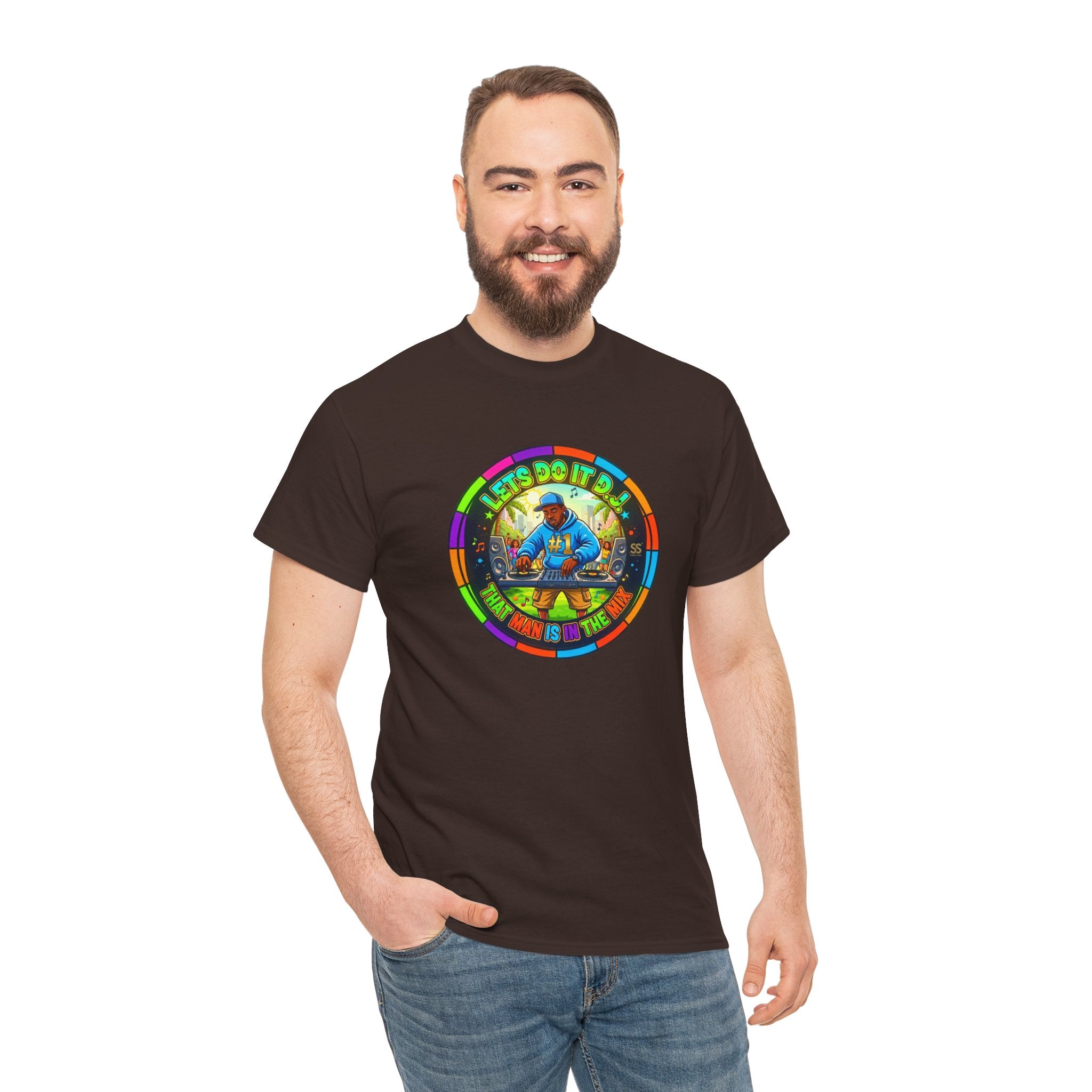T-Shirt — "Let's Do It Dj!" Retro Camper Road Trip Graphic Tee