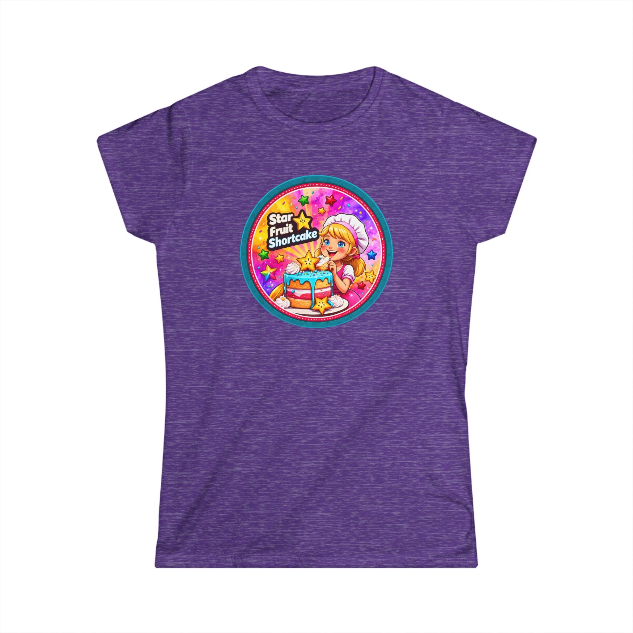 "Star Fruit Shortcake" Women's Tee — Cute Retro Dessert Graphic Shirt