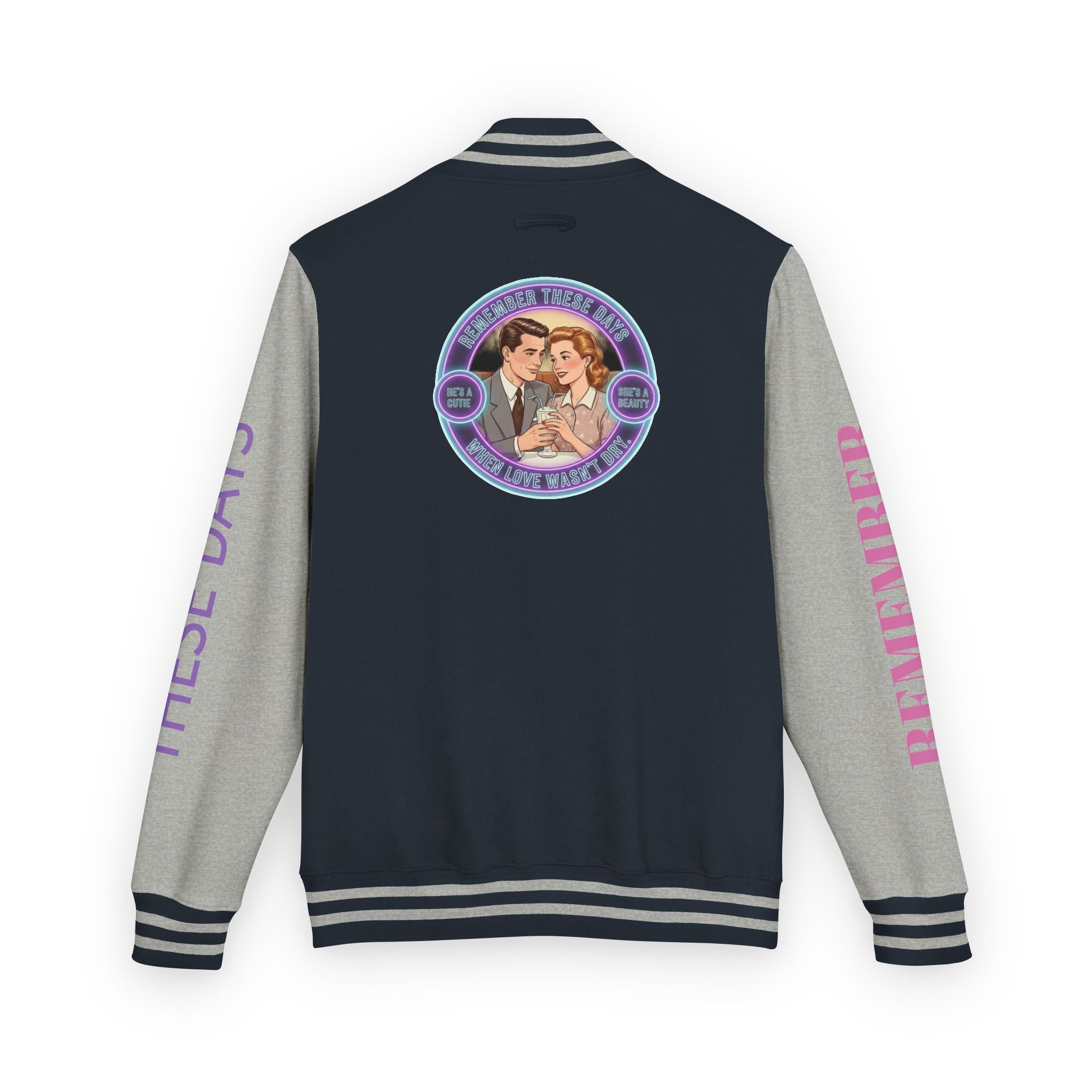 Retro Romance Letterman Jacket — 1950s-Remember These Days- Vintage Couple
