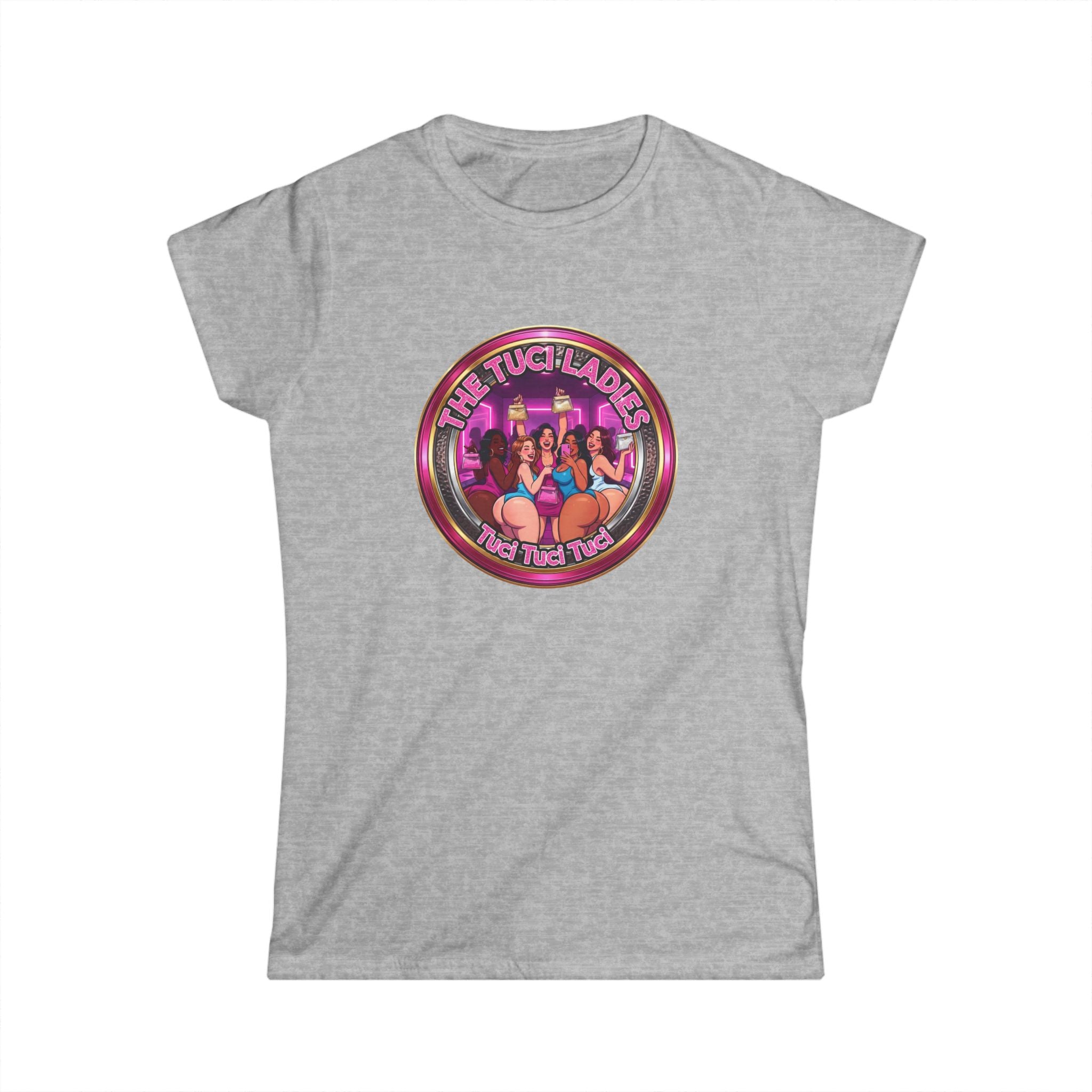 Women's Tee — "The Tuci Ladies" Retro Pinup Graphic