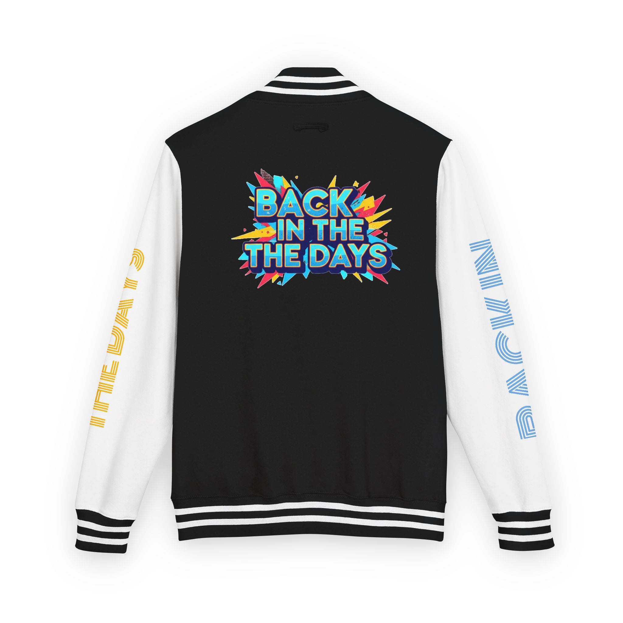 Letterman Jacket — "Back in the Days" Retro Graphic Bomber