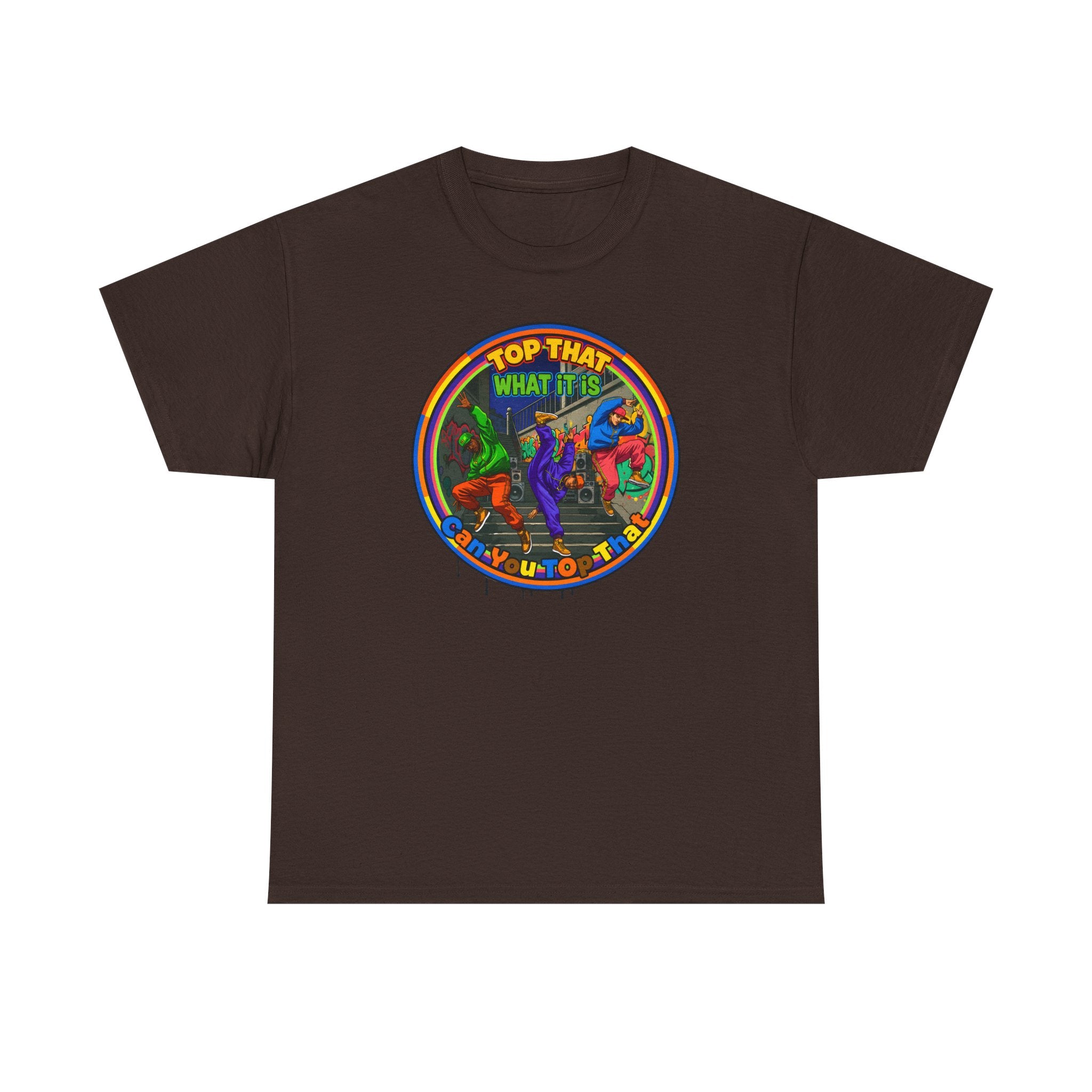 Retro  Tee — "Top That What It Is" Graphic Cotton Shirt