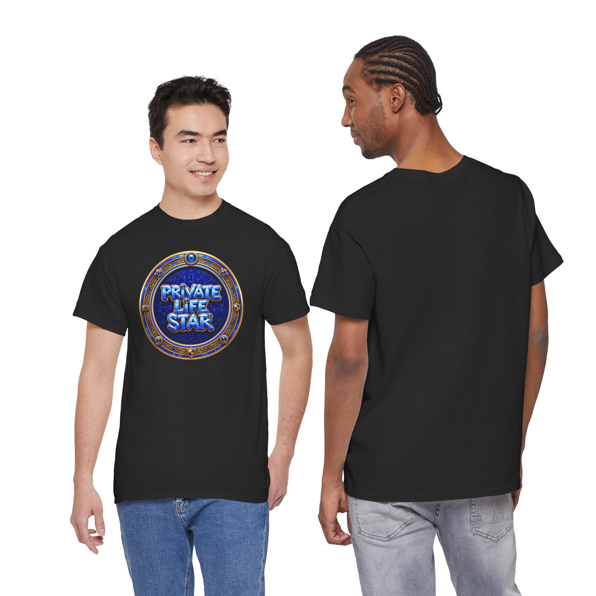 "Private Life Star" T-Shirt — Retro Badge Graphic Tee