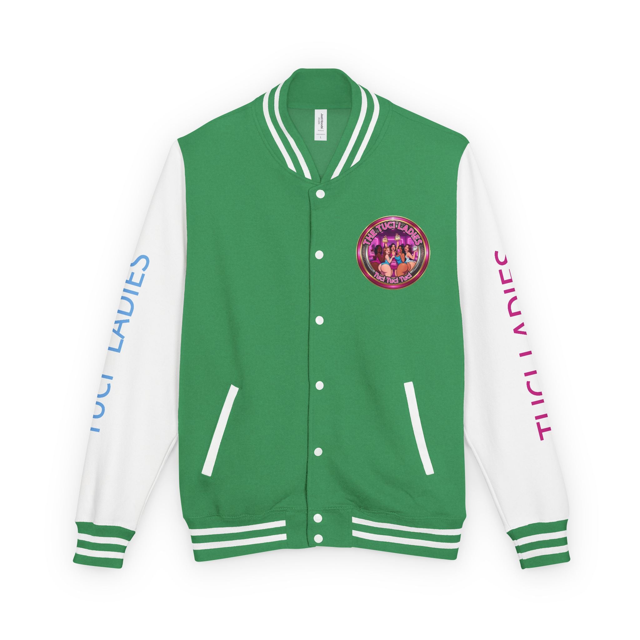 Letterman Jacket — The Tuci Tuci Tuci Ladies Graphic Varsity Jacket