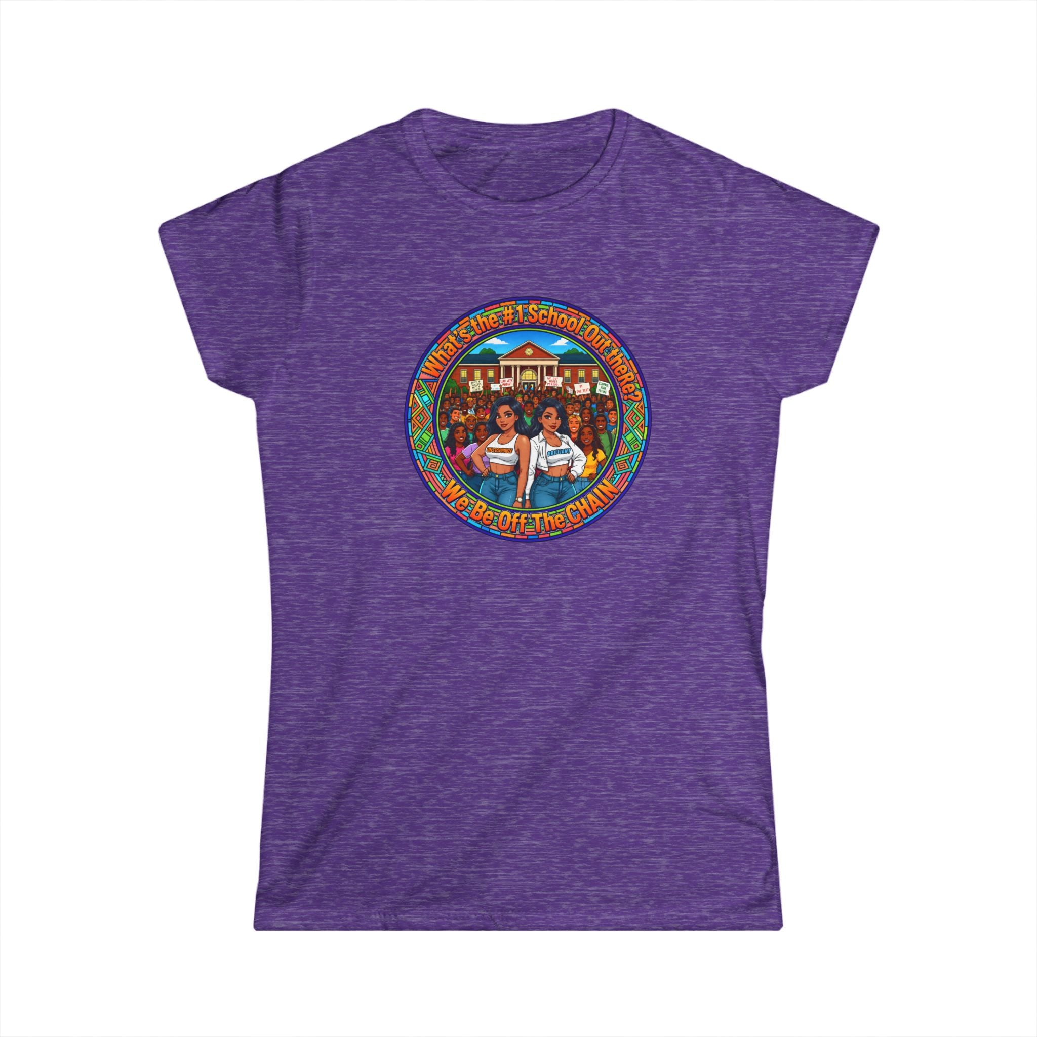 Women's Tee — Vintage Camper Sisters Graphic "What's The#1 School Out There"