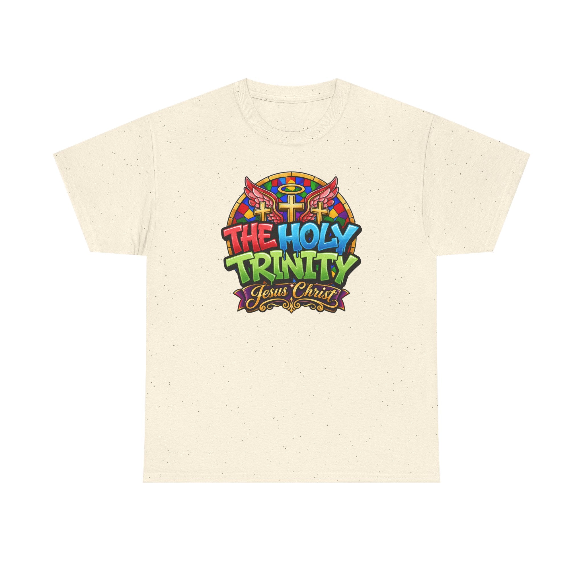 Holy Trinity Graphic Tee — 'The Holy Trinity Jesus Christ' Colorful Faith T-Shirt