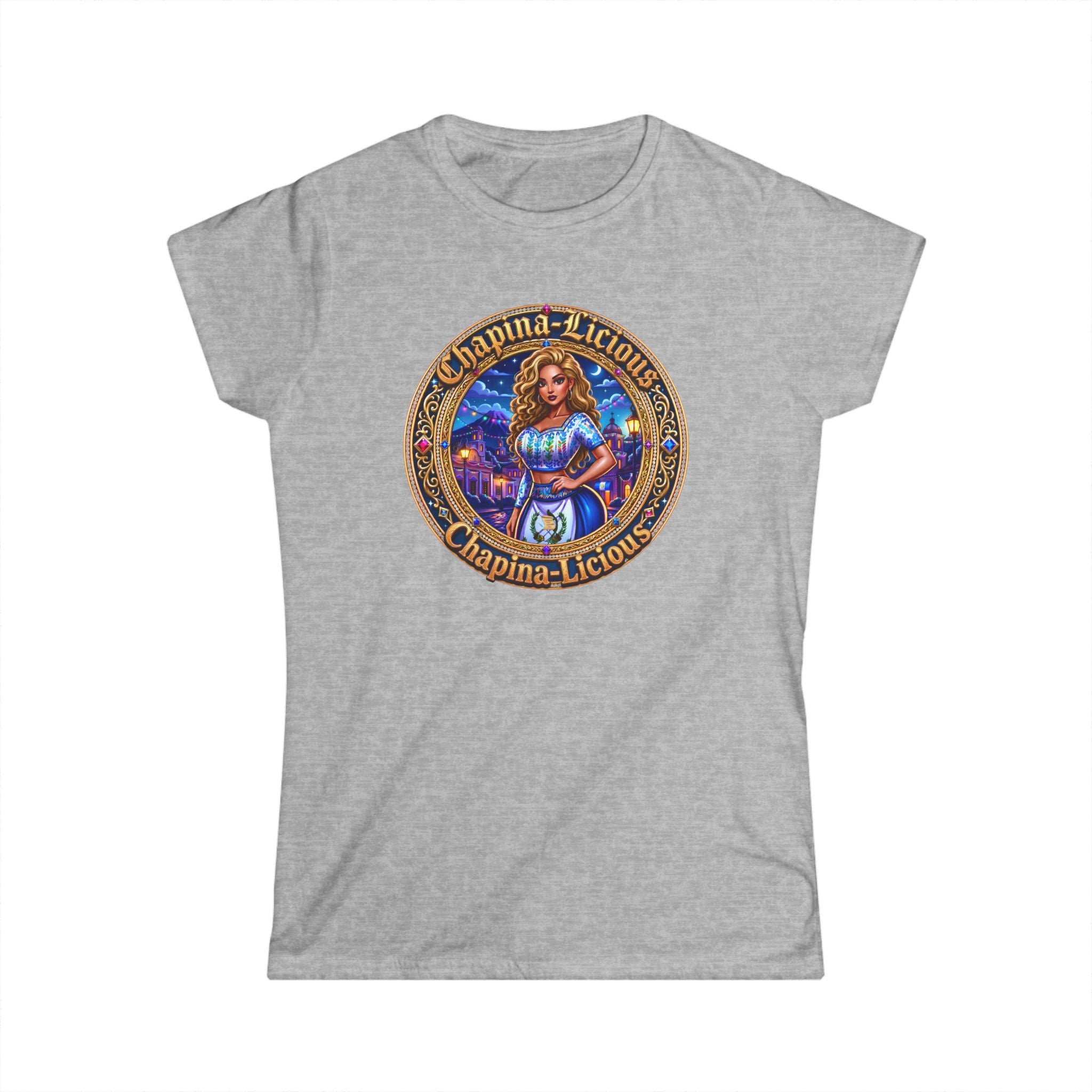 Women's Tee - "Chapina-Licious" Vintage Latin Girl Graphic