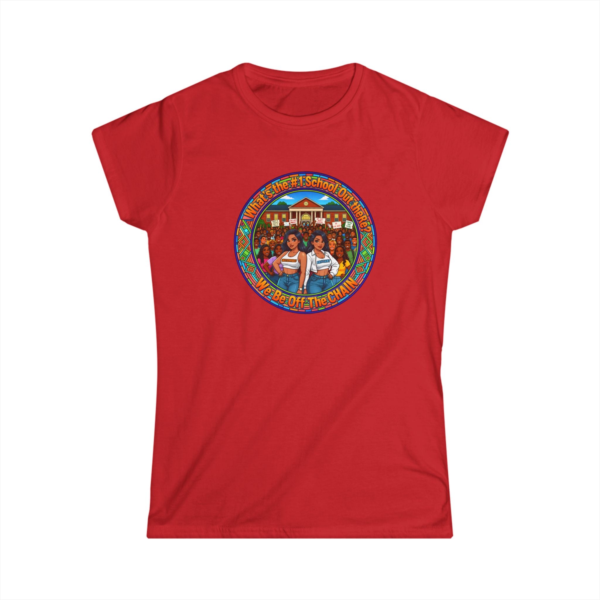 Women's Tee — Vintage Camper Sisters Graphic "What's The#1 School Out There"