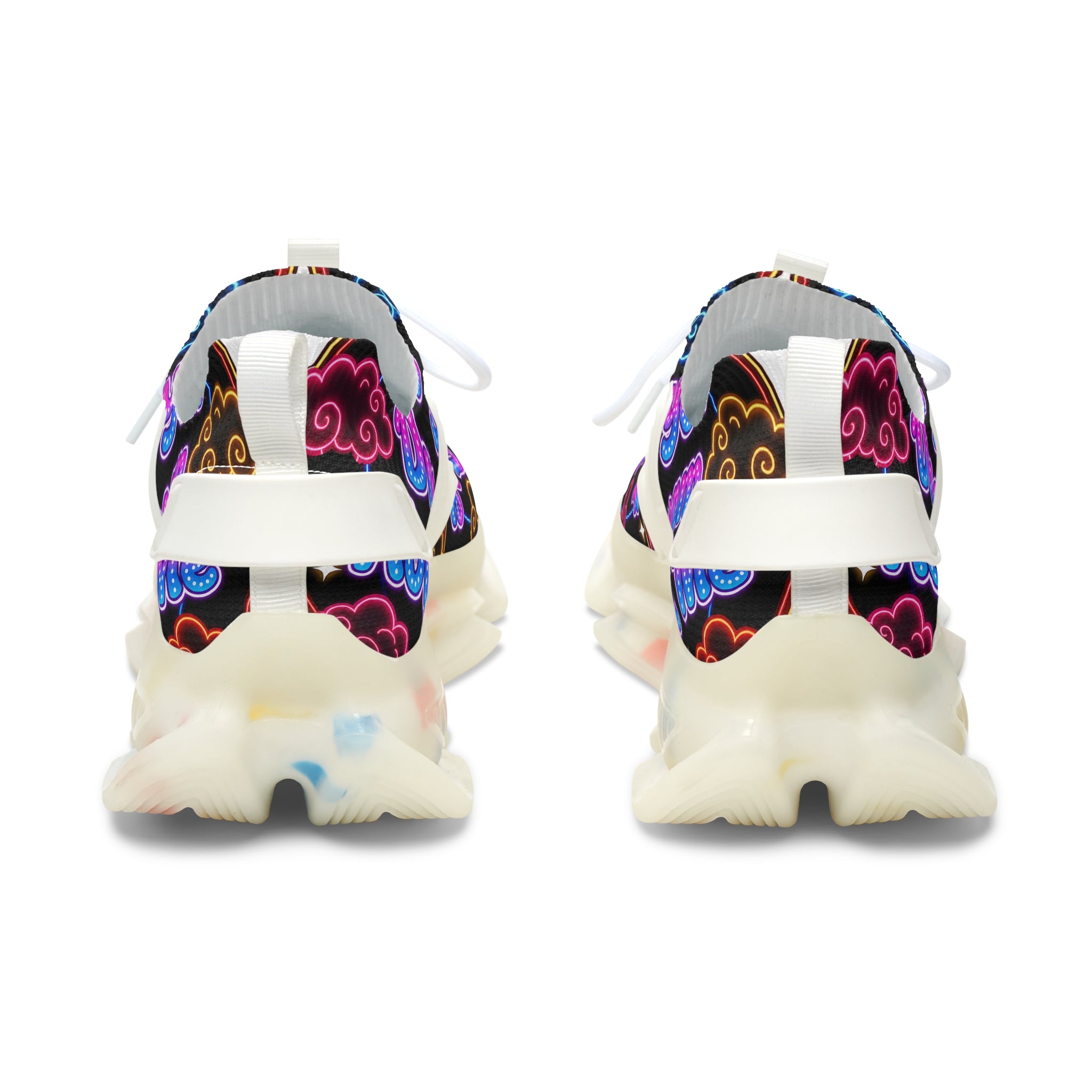 Women's Mesh Sneakers — Neon Cloud 'Do You Dream' Athletic Shoes