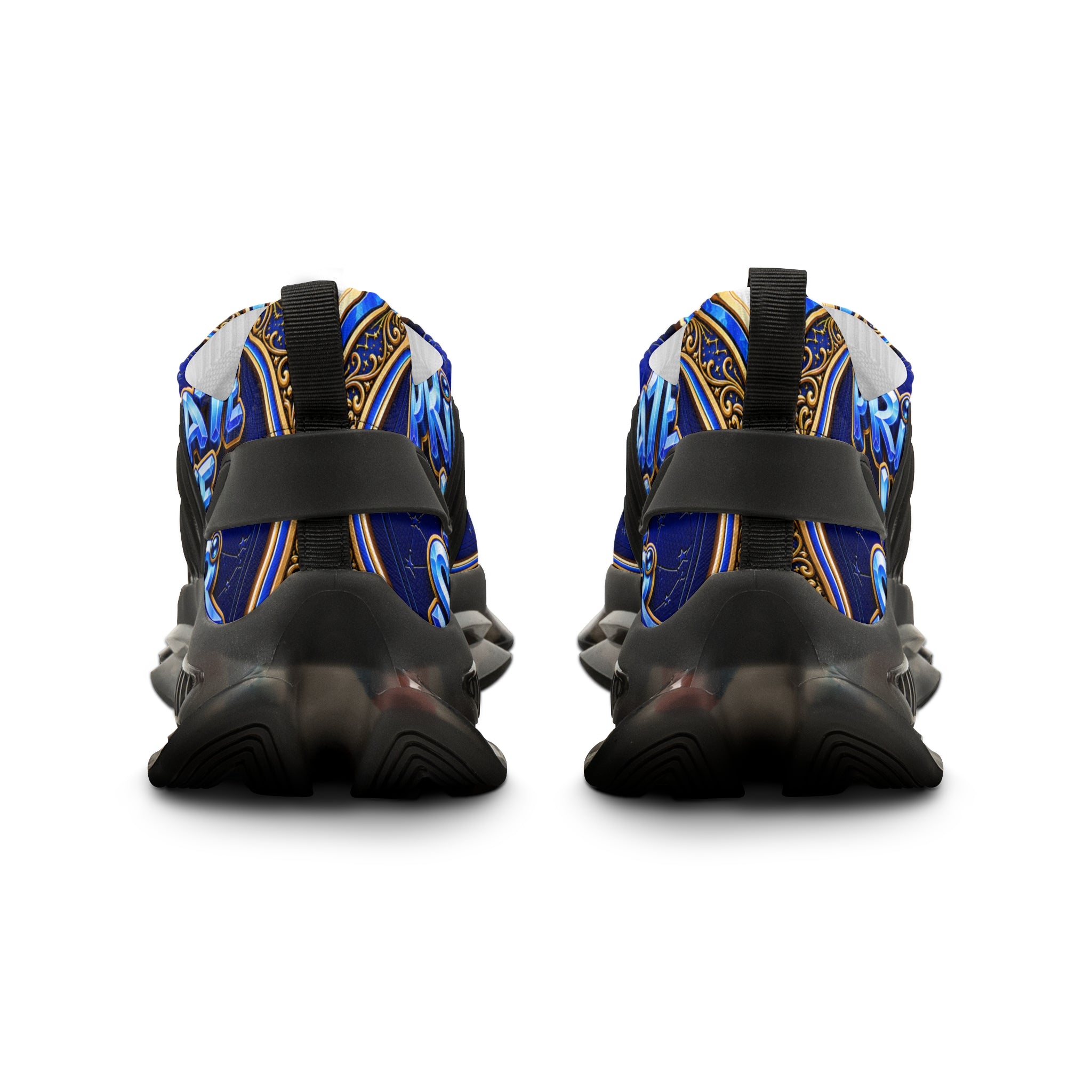 Mesh Sneakers — 'Private Life Style "Bold Blue Graphic Athletic Shoes