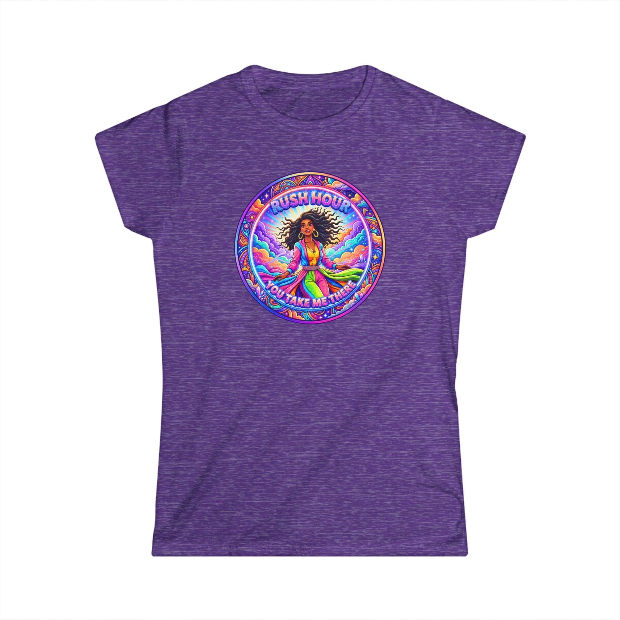 Women's Tee — 'Rush Hour' Retro Graphic Shirt