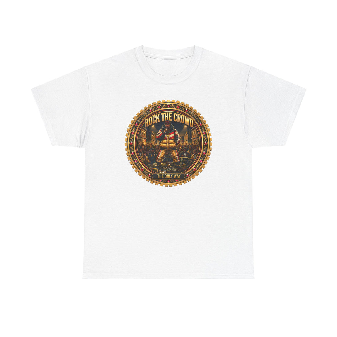 "Rock the Crowd" Tee — Vintage Concert Graphic Shirt