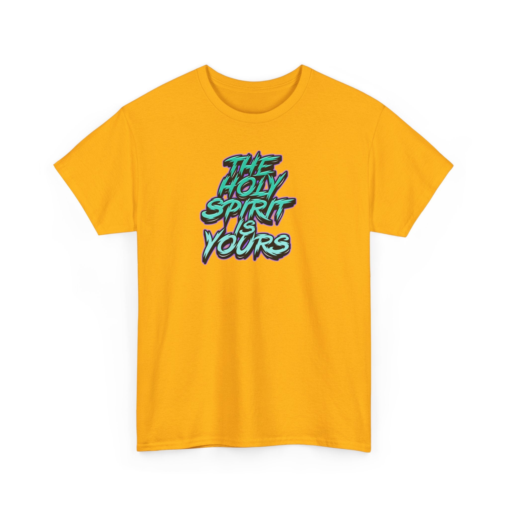 T-Shirt — "The Holy Spirit Yours" Retro Script Faith Tee