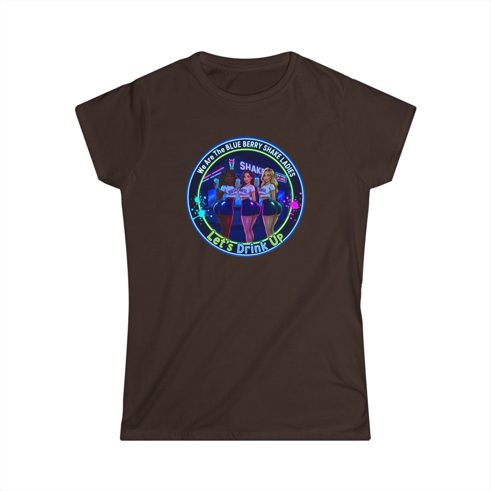 "We Are The Blueberry Shake Ladies" Up Tee — Retro Bar Nightlife Women's T-Shirt