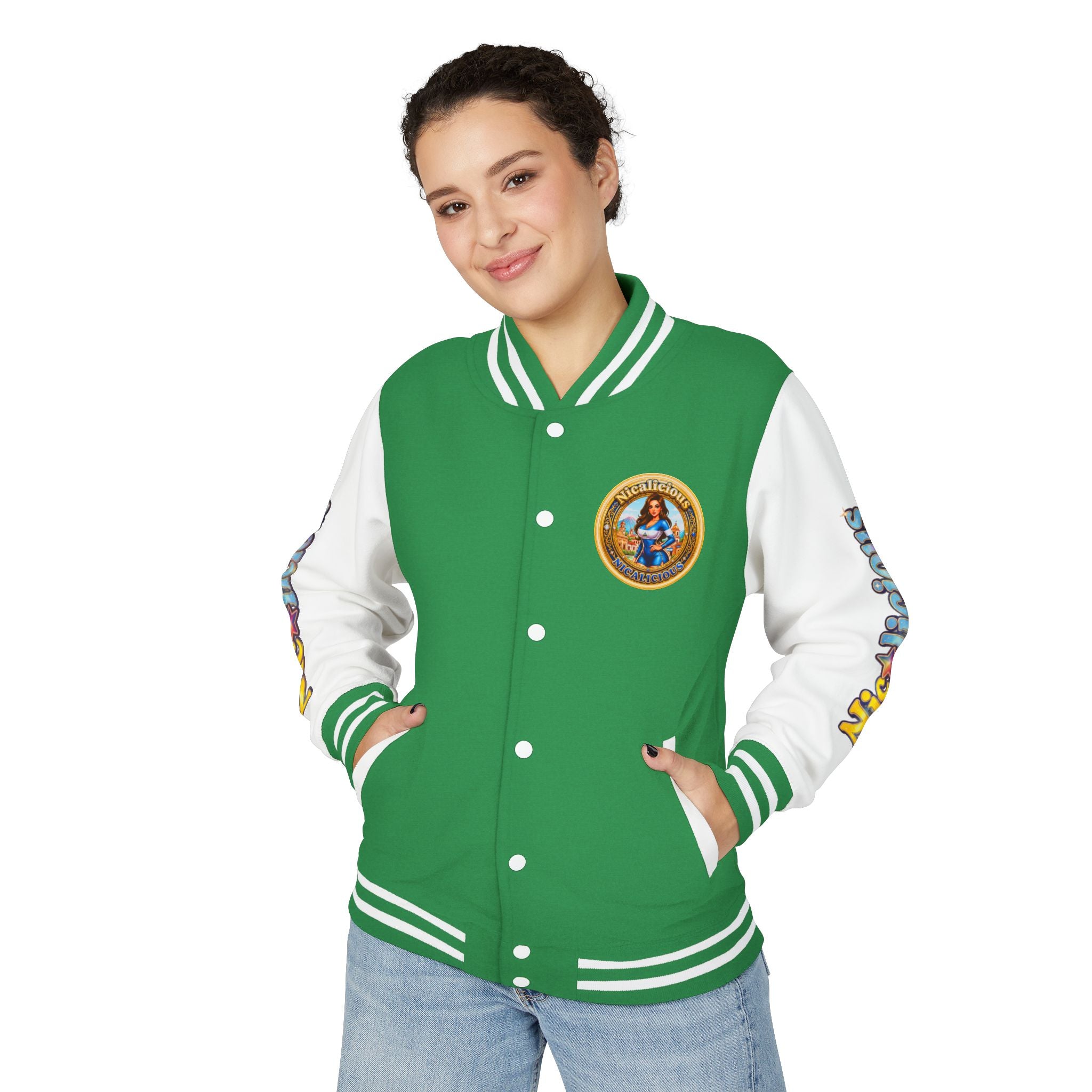 Letterman Jacket — 'Nicalicious' Retro Varsity Bomber