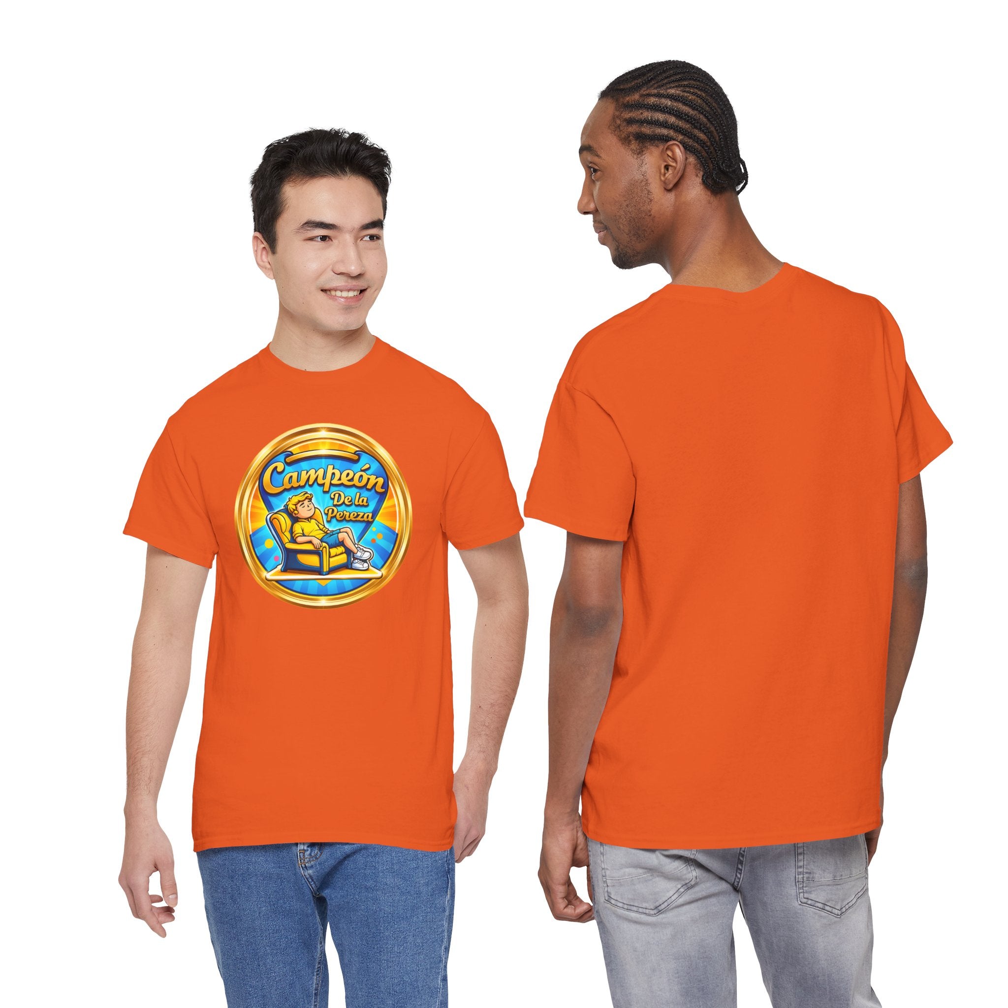 "Campeón De La Pereza" Tee — Gold Badge Adventure T‑Shirt