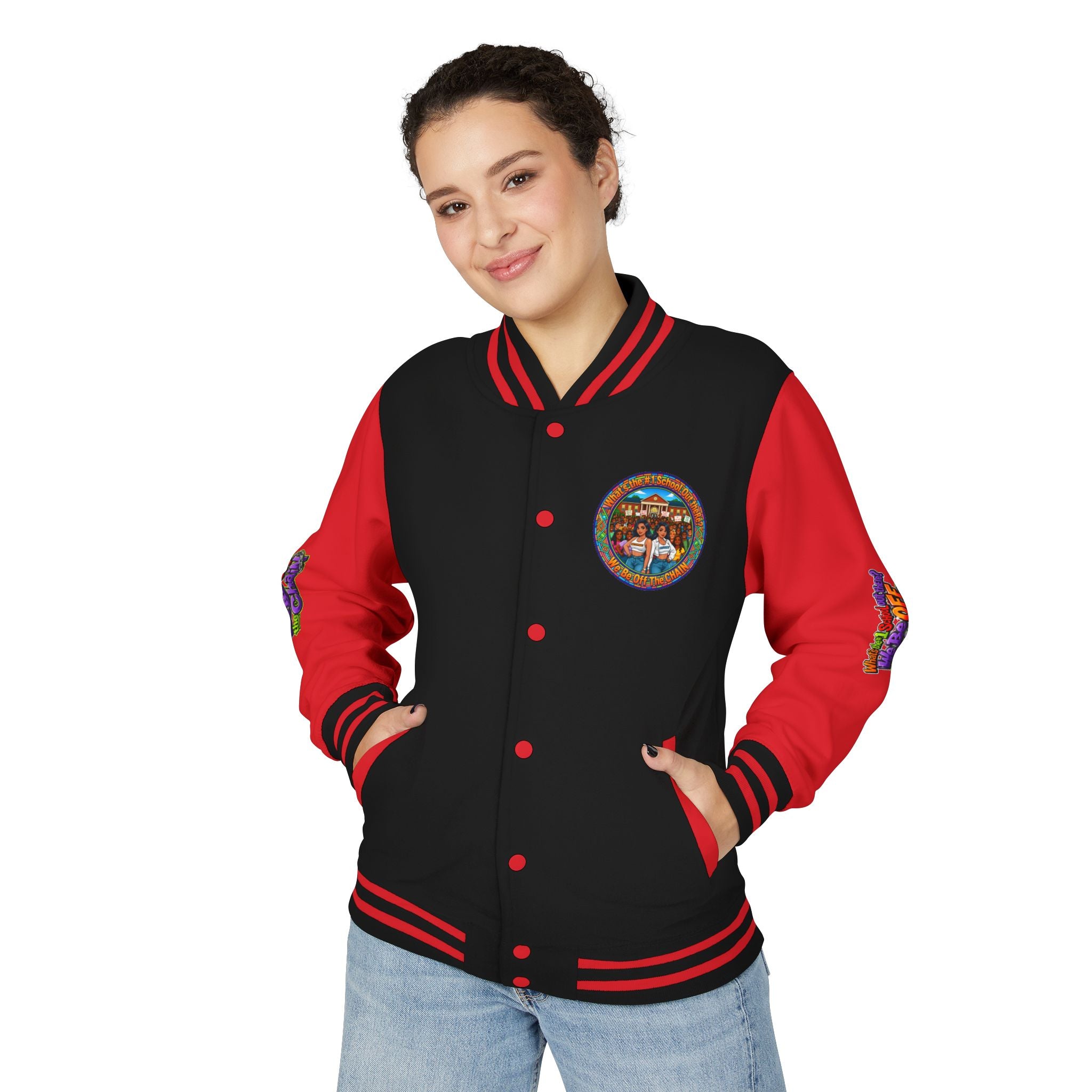 Letterman Jacket — Retro High School Crew Design (We’ll Be Off the Chain)