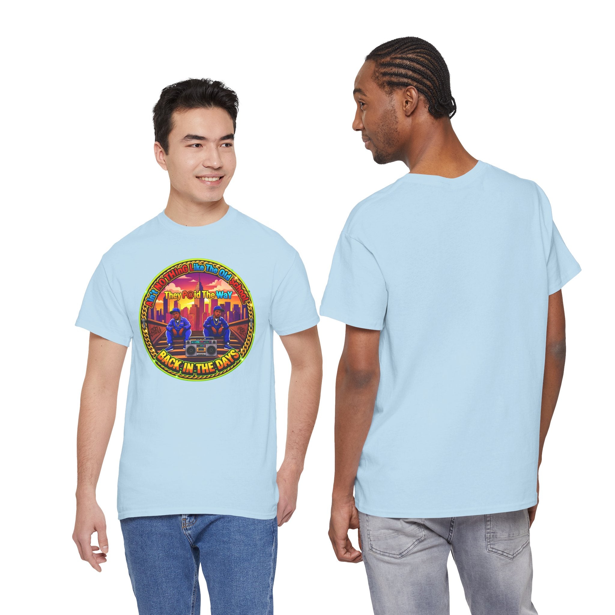 T-Shirt — Retro Sunset 'Aint No Thing Like The Old School' Graphic Tee