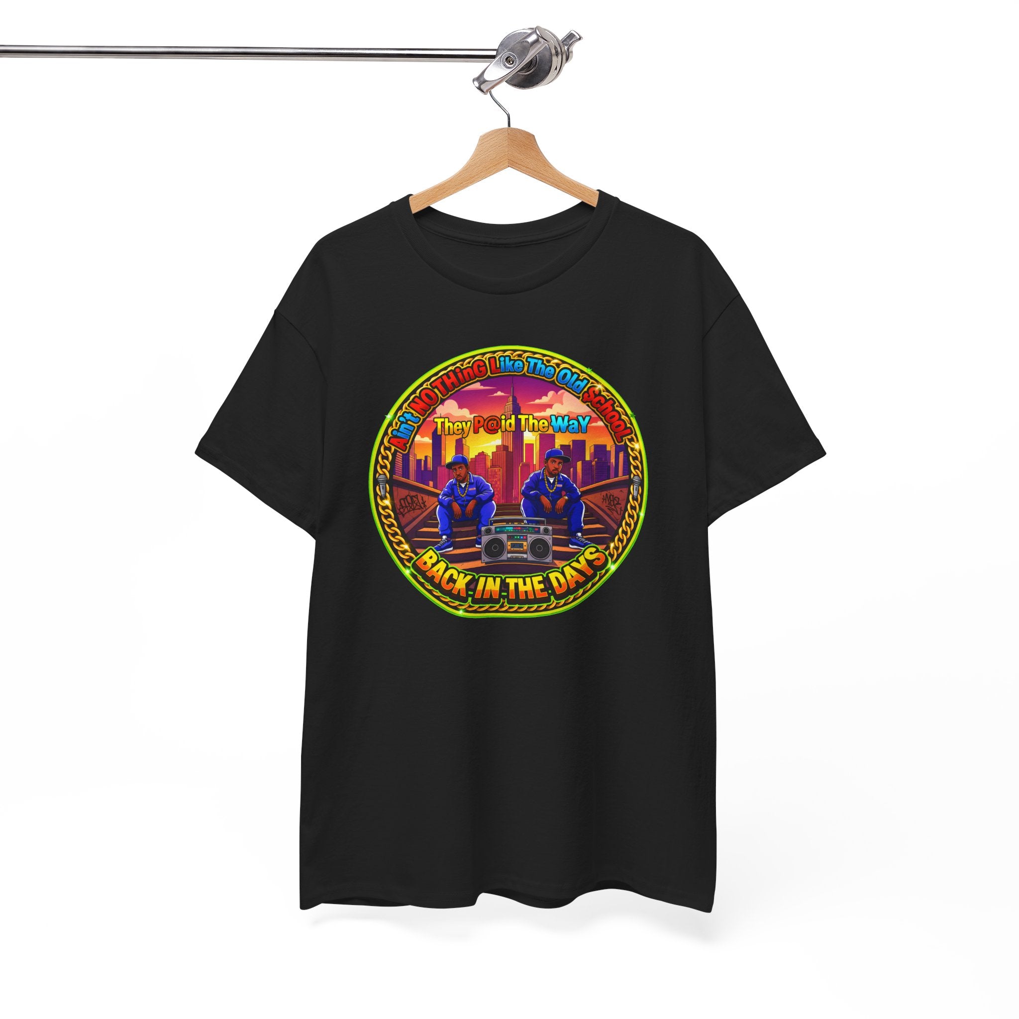 T-Shirt — Retro Sunset 'Aint No Thing Like The Old School' Graphic Tee
