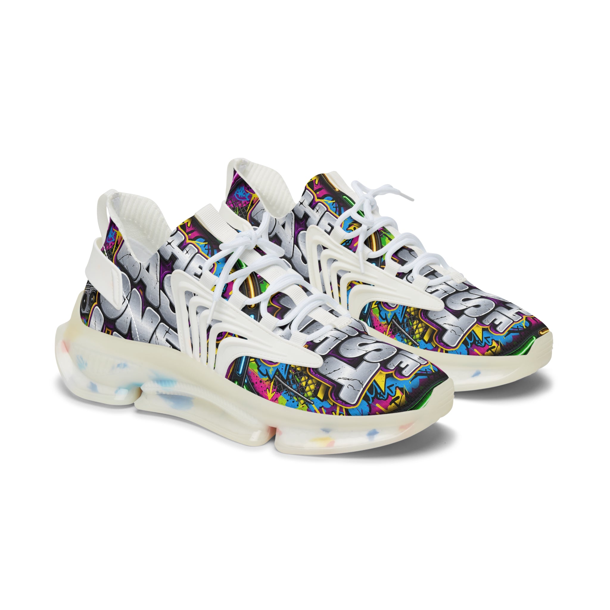 Graphic Mesh Sneakers — "The Last One" Bold Streetwear Trainers