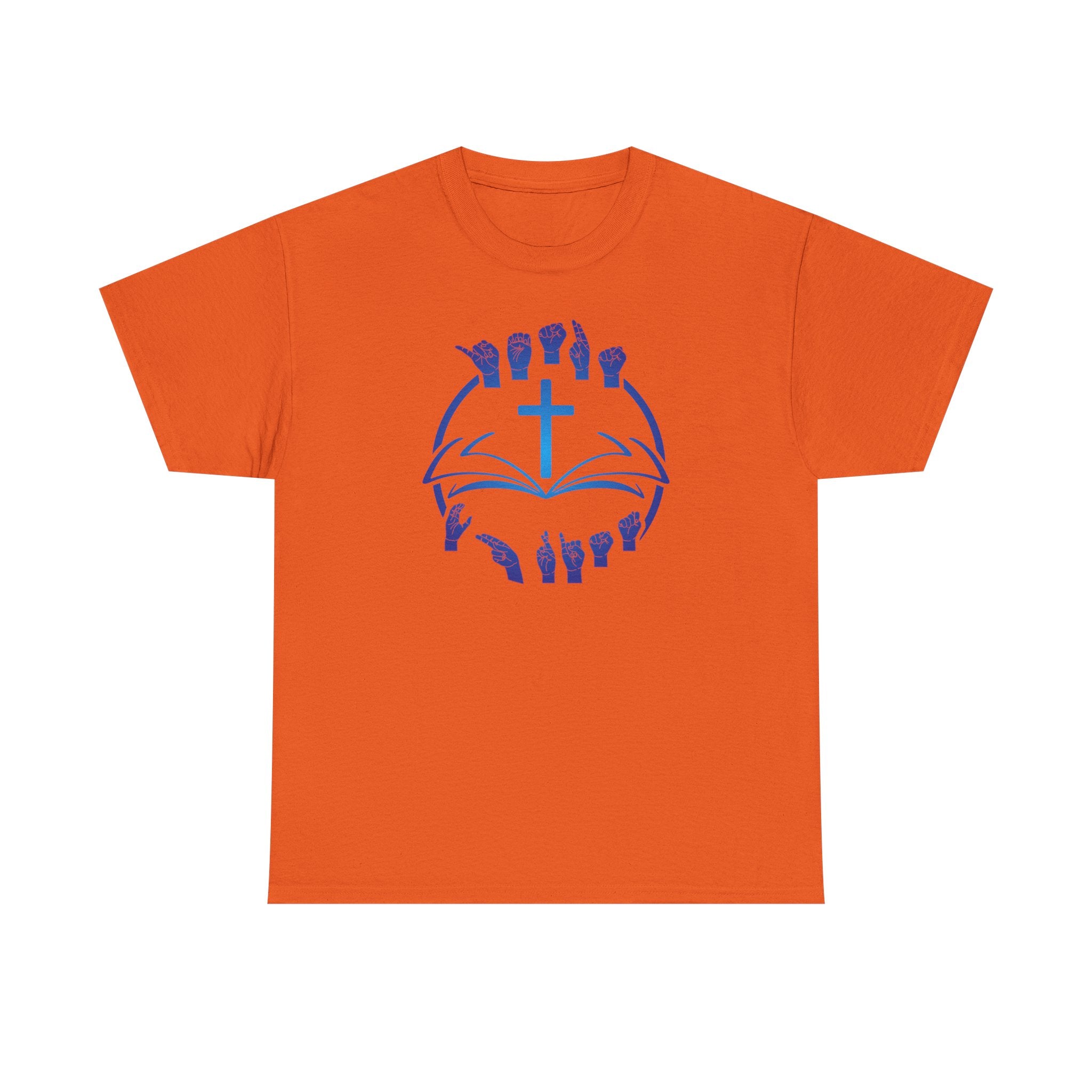 "Christian Bible Cross Sign Language "T-Shirt — Faith Prayer Hands Tee
