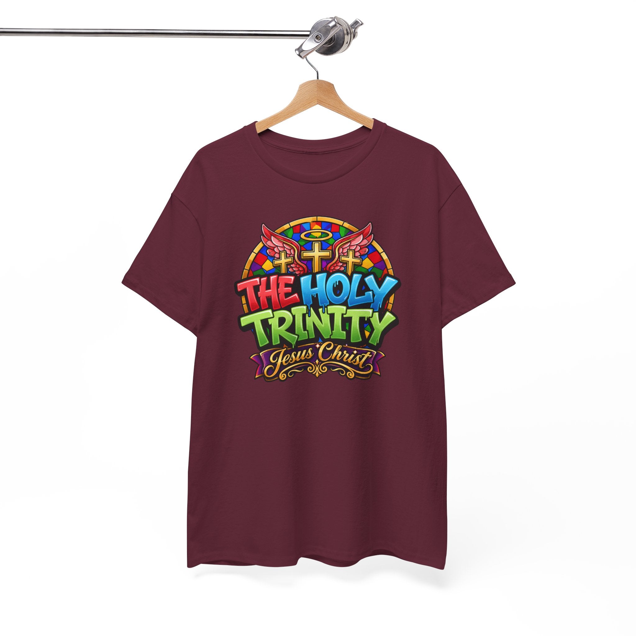 Holy Trinity Graphic Tee — 'The Holy Trinity Jesus Christ' Colorful Faith T-Shirt