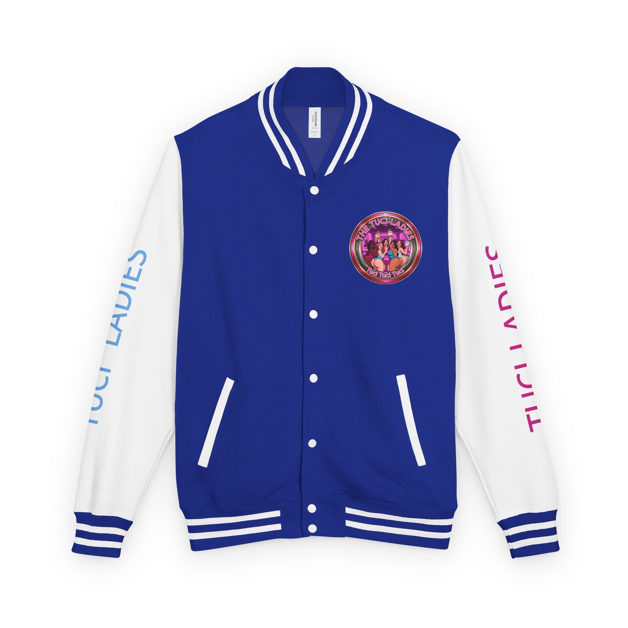 Letterman Jacket — The Tuci Tuci Tuci Ladies Graphic Varsity Jacket
