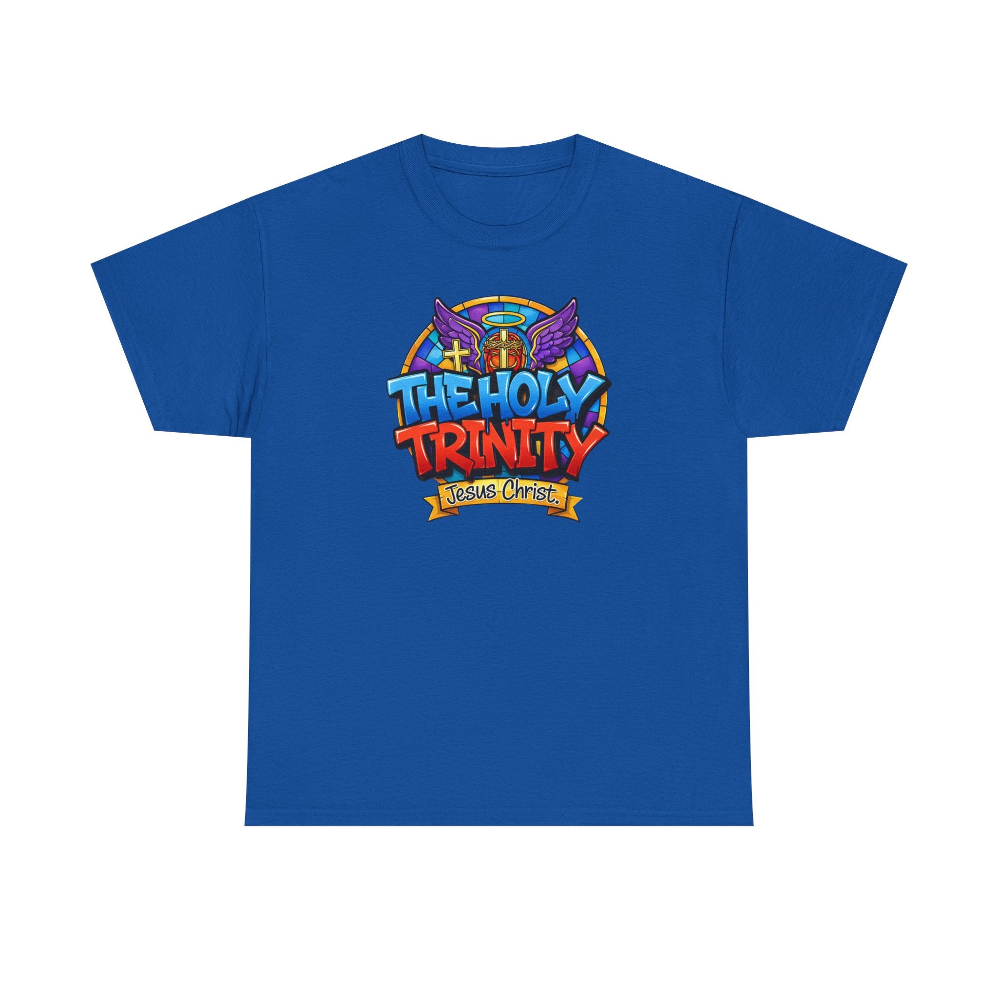 Christian T-Shirt — "The Holy Trinity: Jesus Christ" Colorful Faith Tee