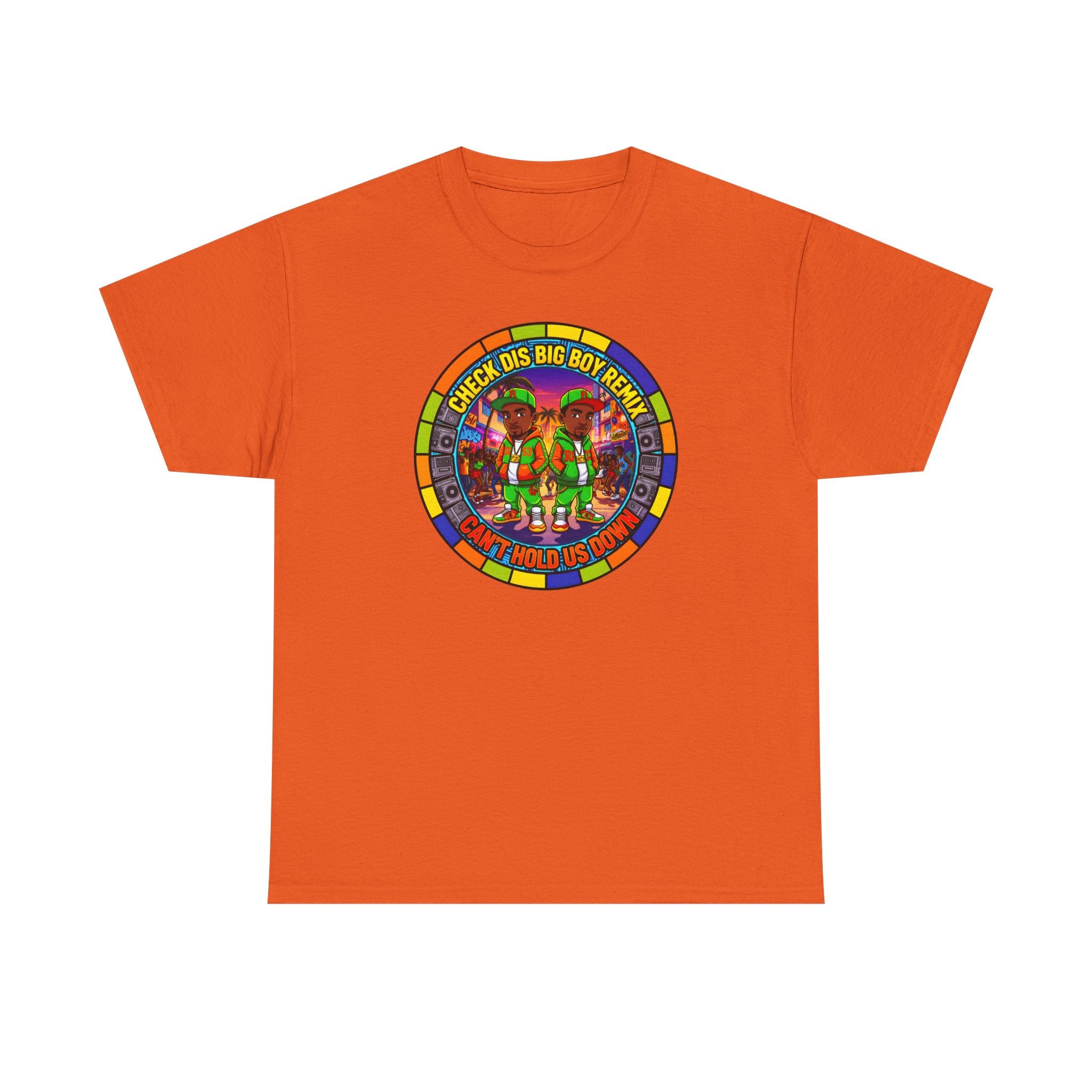 T-Shirt — "Check Dis Big Boy Remix" Colorful Cartoon Grap6hic Tee