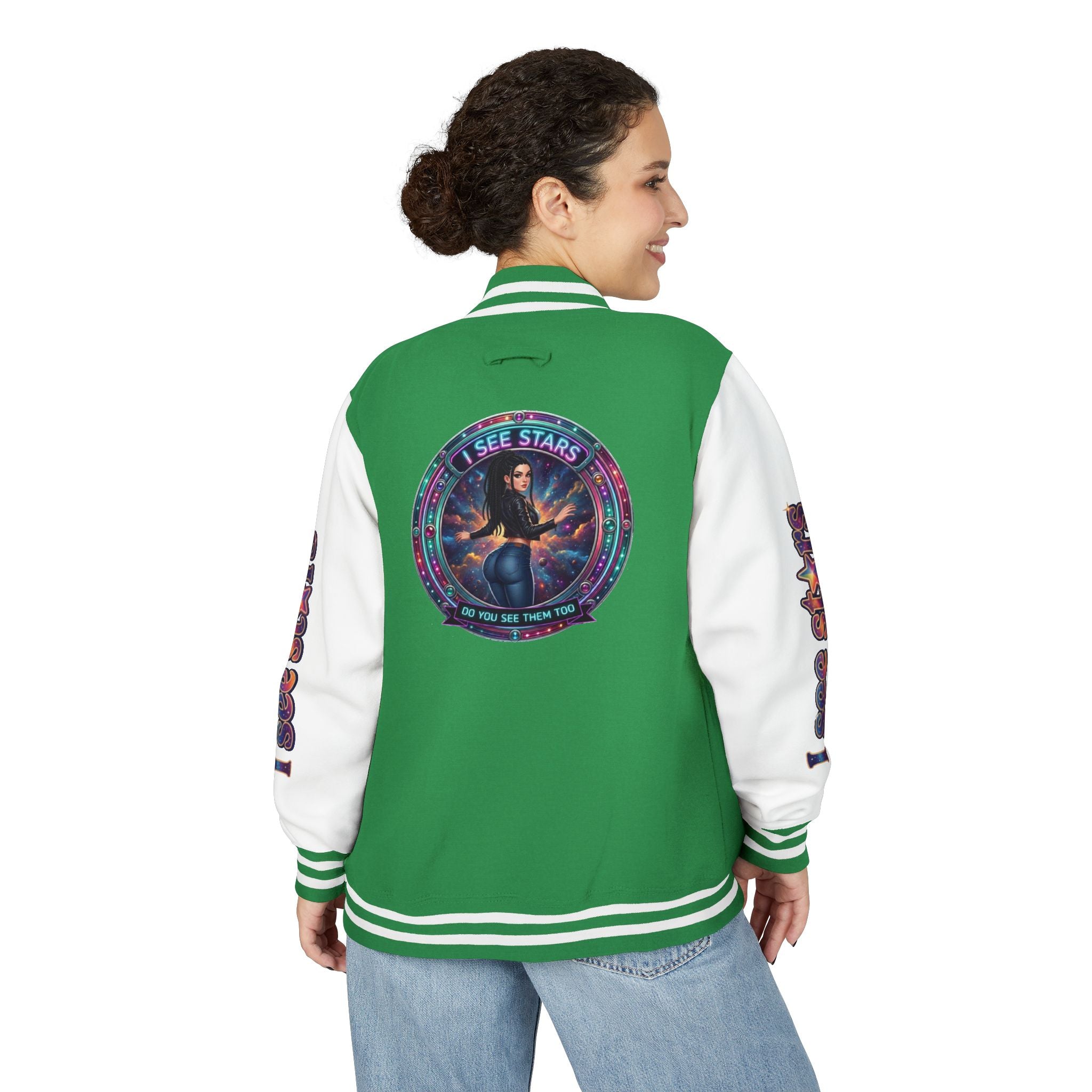 Heavyweight Letterman Jacket "I See Stars"