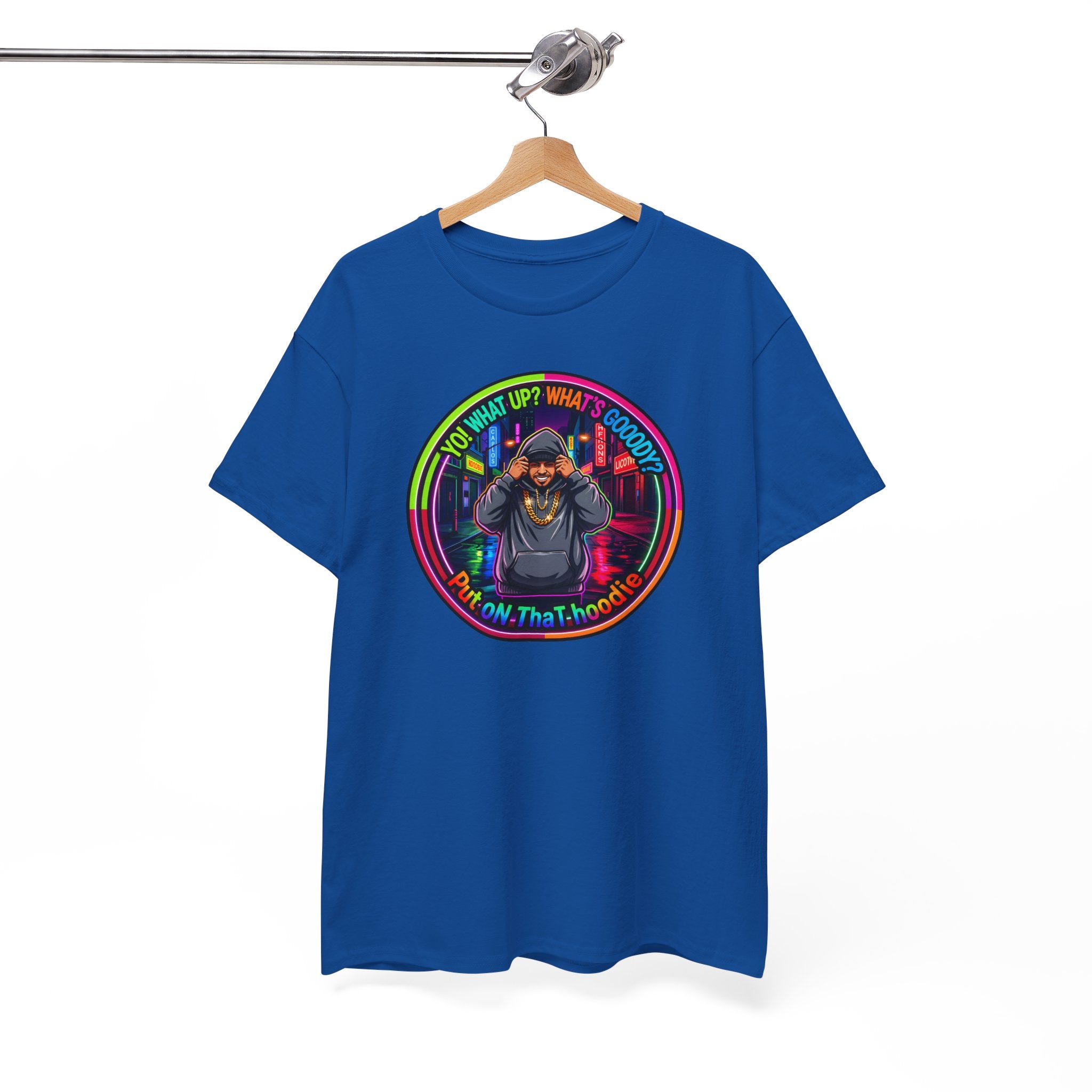 Men's T-Shirt Graphic- "Yo! What's up?  What's Goooody?"