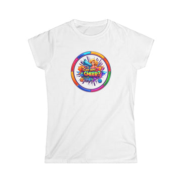 "Can You  Cheer "Women’s Graphic Tee — Colorful Cheerleading Spirit Shirt