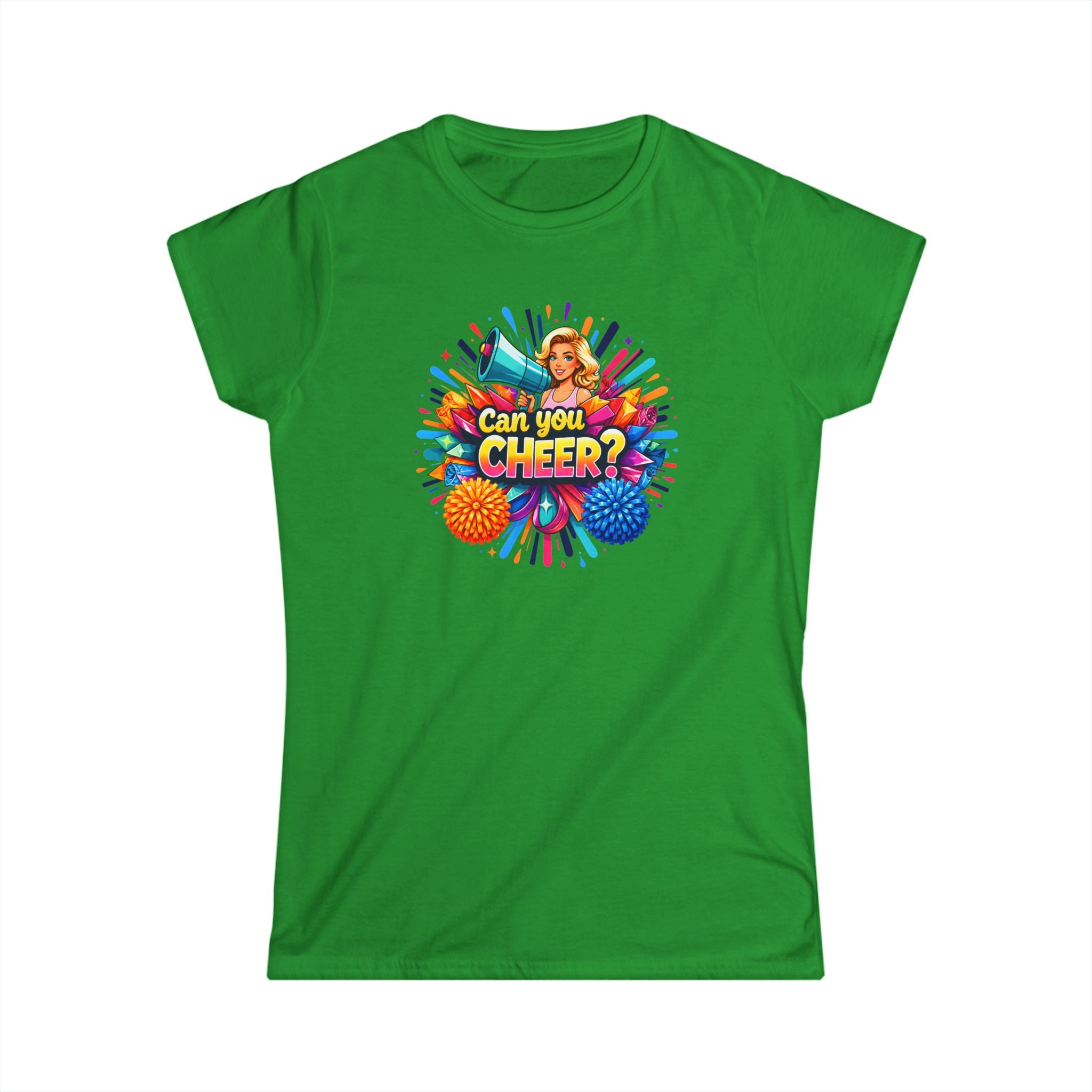 Can You Cheer? Women's Cheerleading Graphic Tee