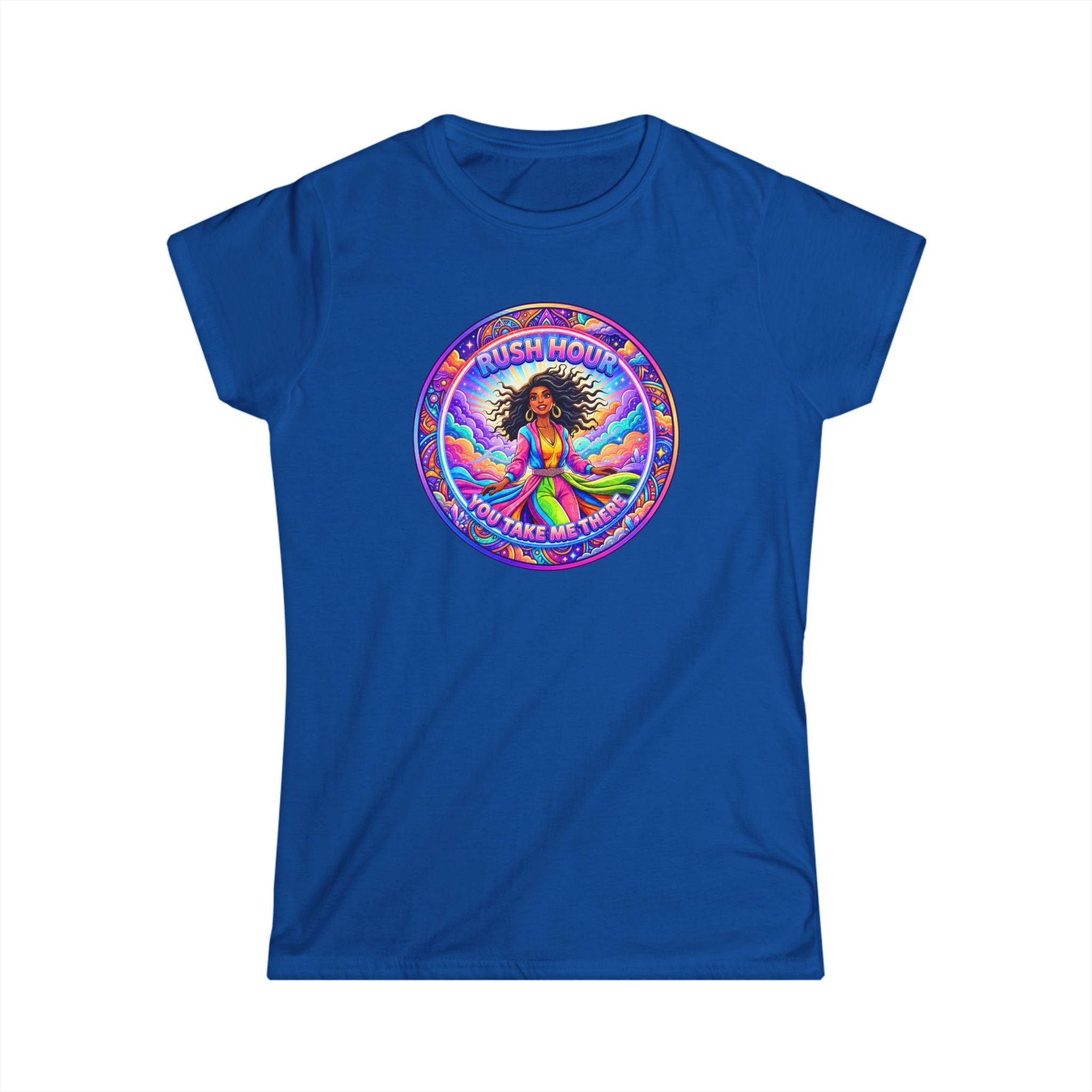 Women's Tee — 'Rush Hour' Retro Graphic Shirt