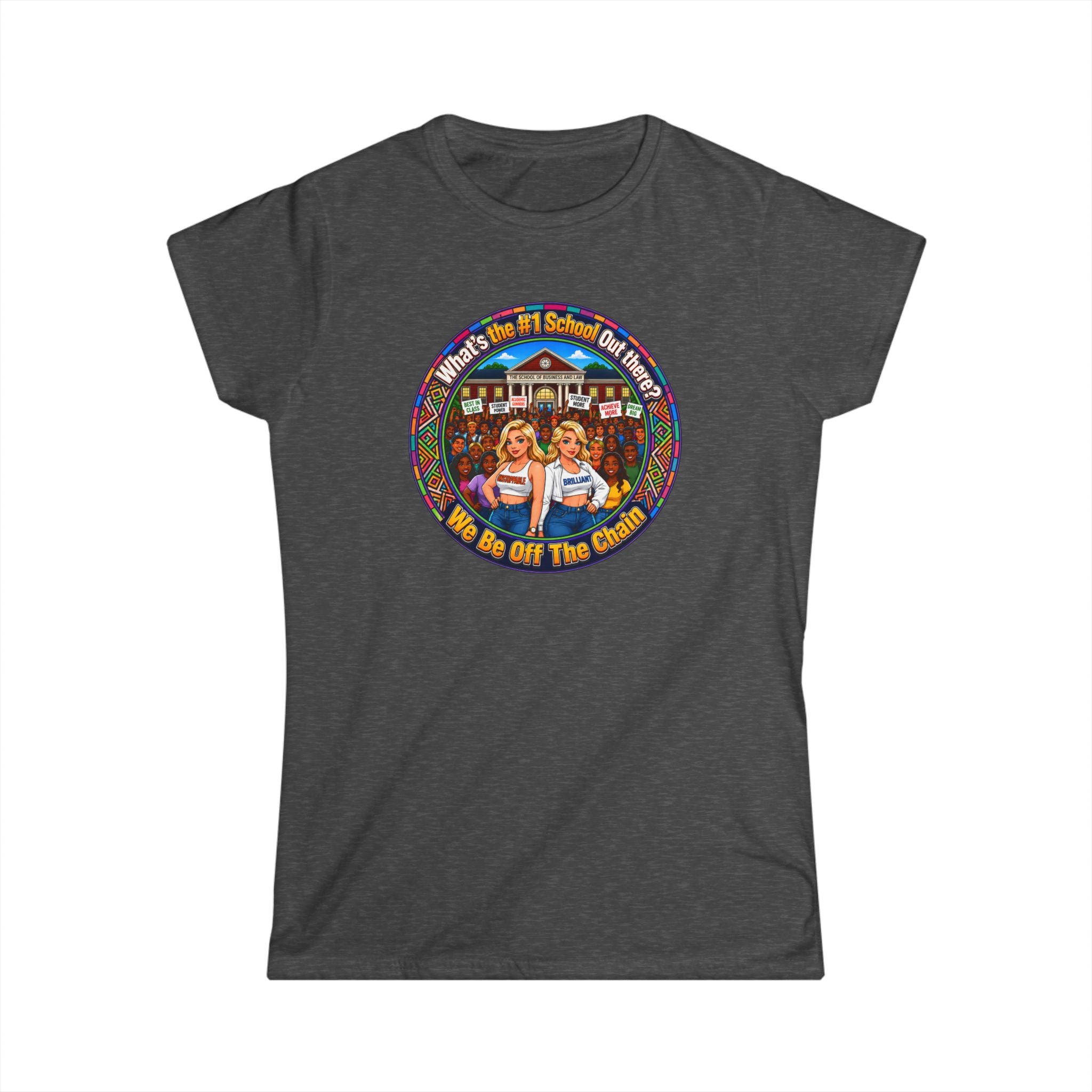 Vintage Cheerleader T‑Shirt - "Whats the #1 School Out There" Retro Campus Tee