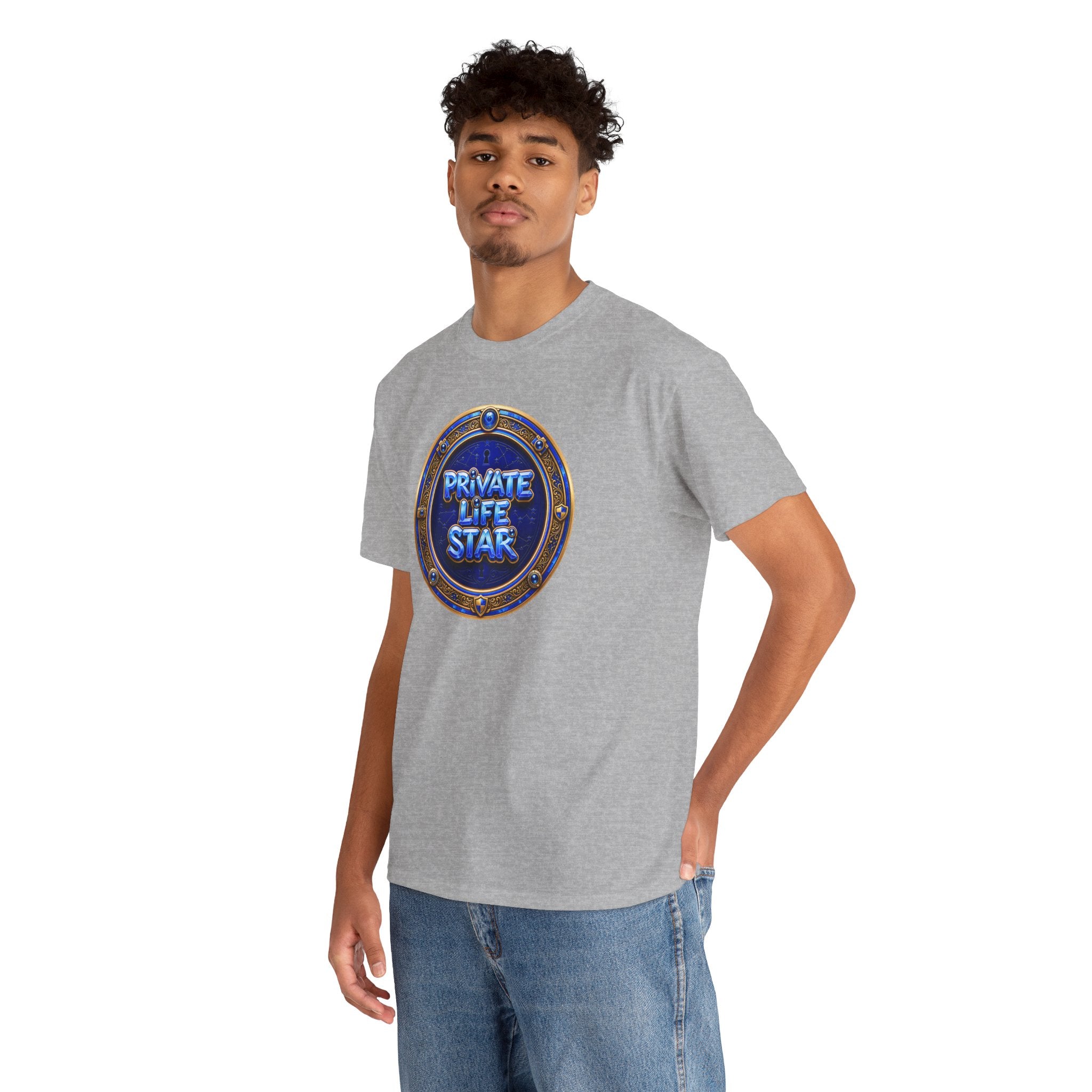 "Private Life Star" T-Shirt — Retro Badge Graphic Tee
