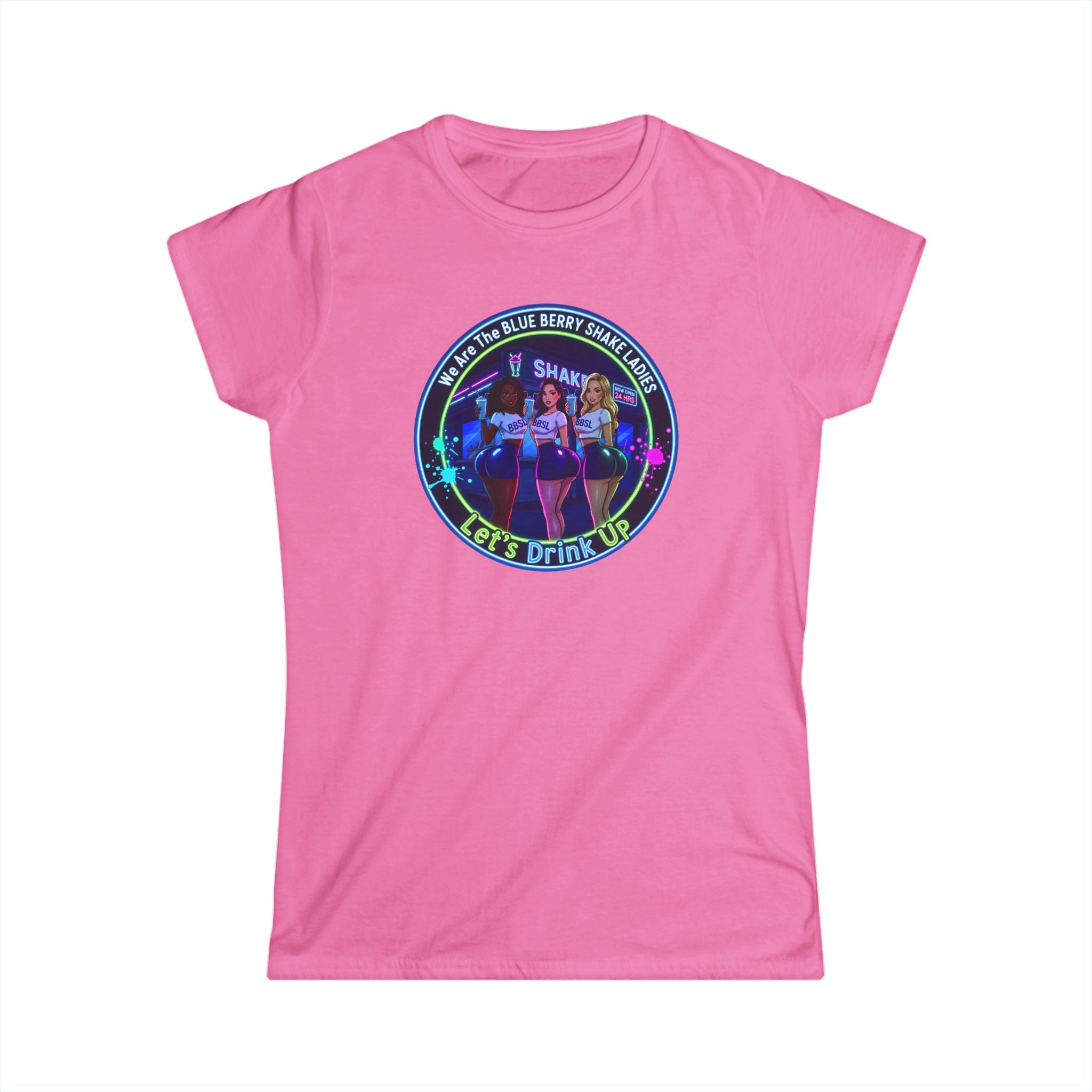 "We Are The Blueberry Shake Ladies" Up Tee — Retro Bar Nightlife Women's T-Shirt